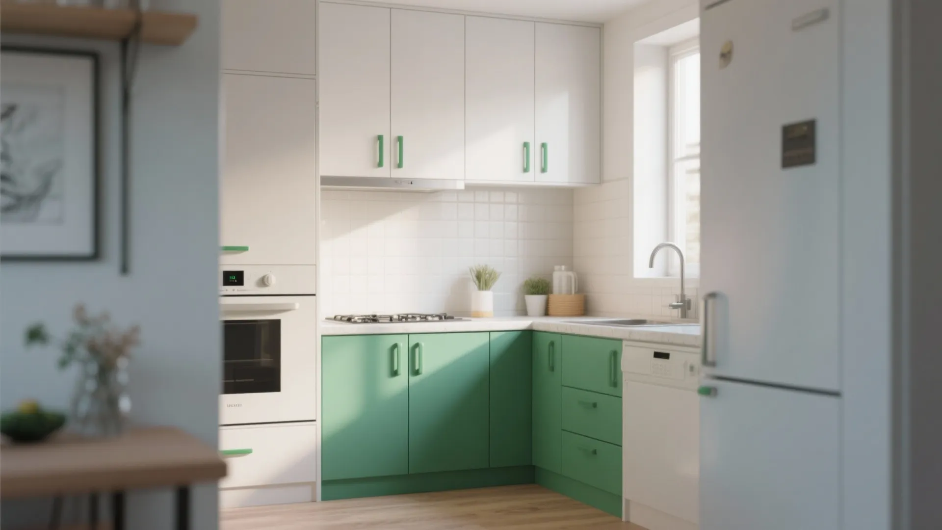 4. Light Colors with Bold Accents