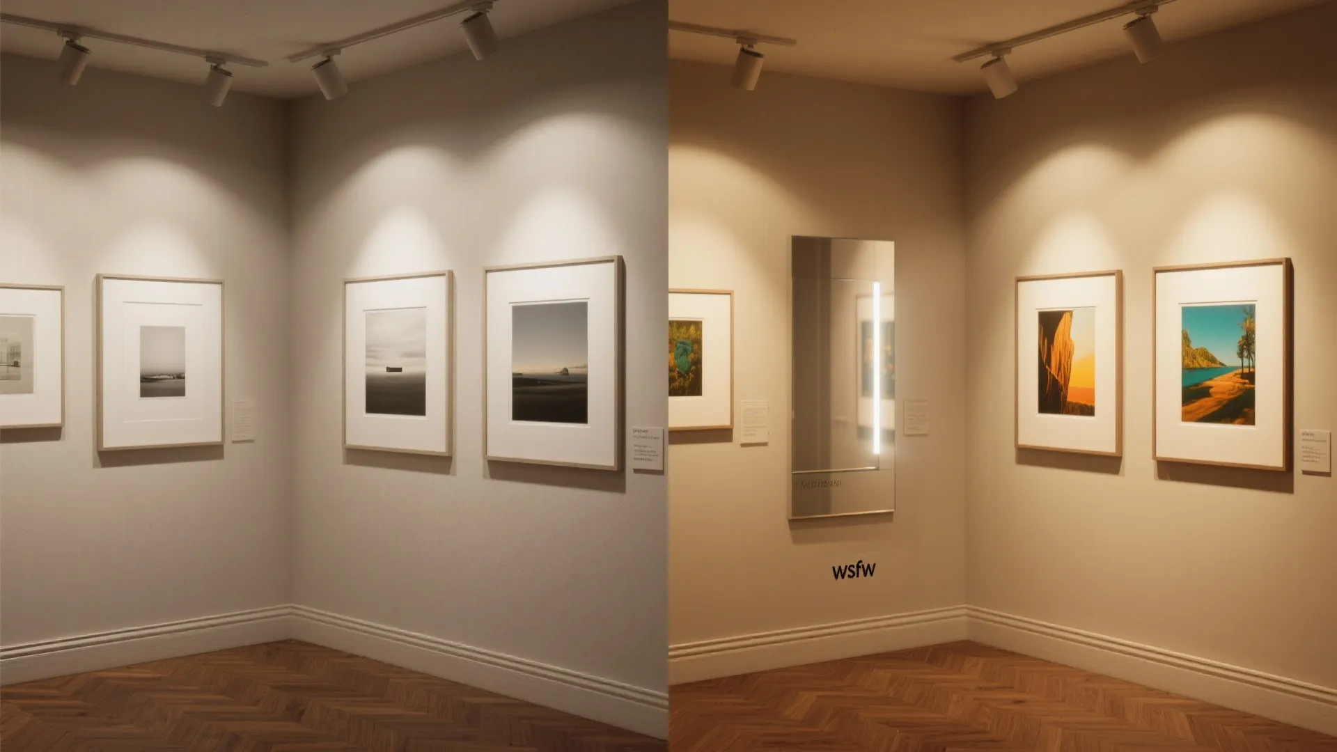 Idea 5: Light and reflection that flatter your art