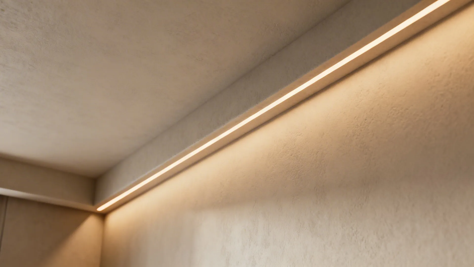 1. Light Cove with Warm LED Strips