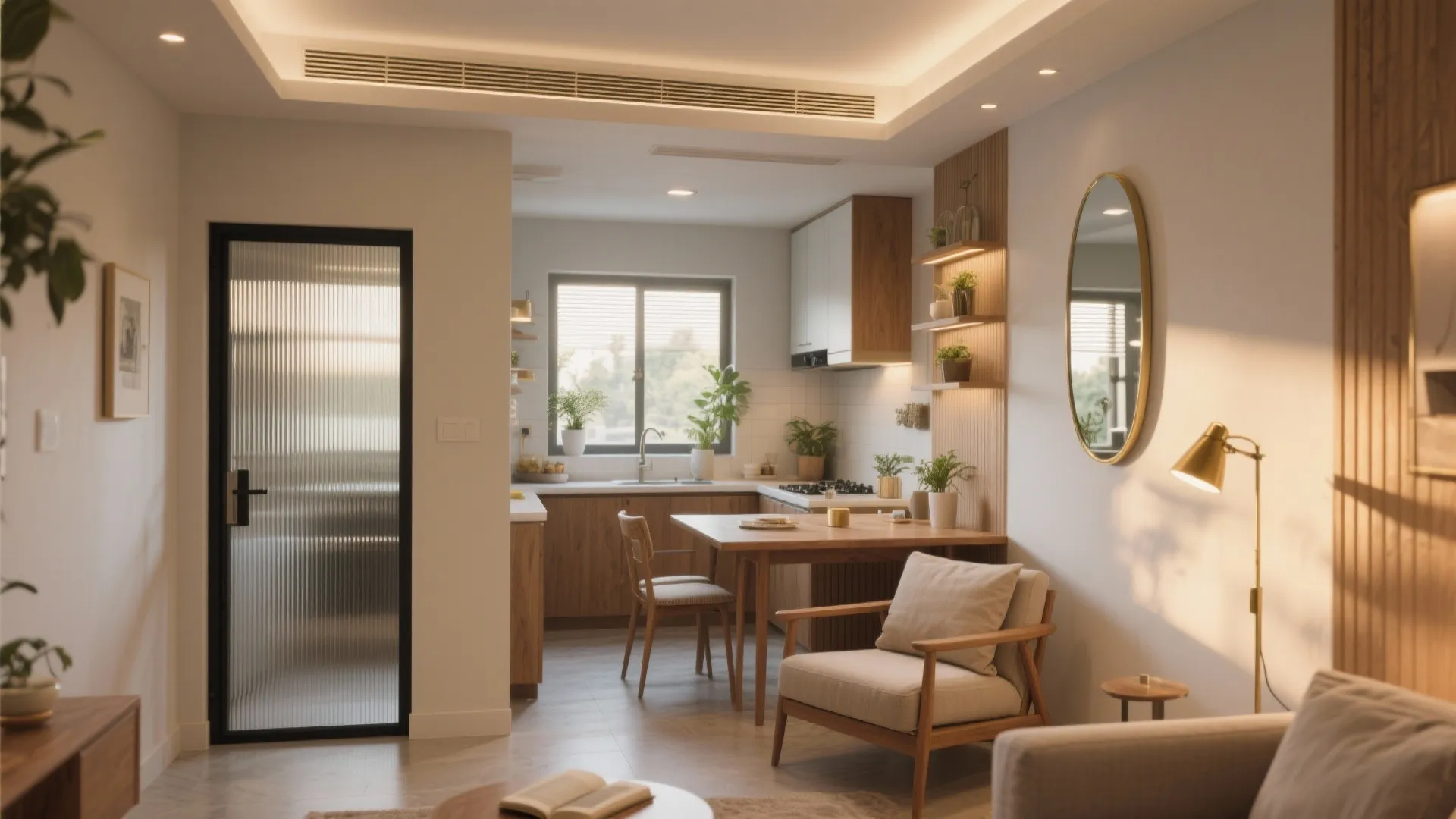 Light Layering, Glass, and Mirrored Depth