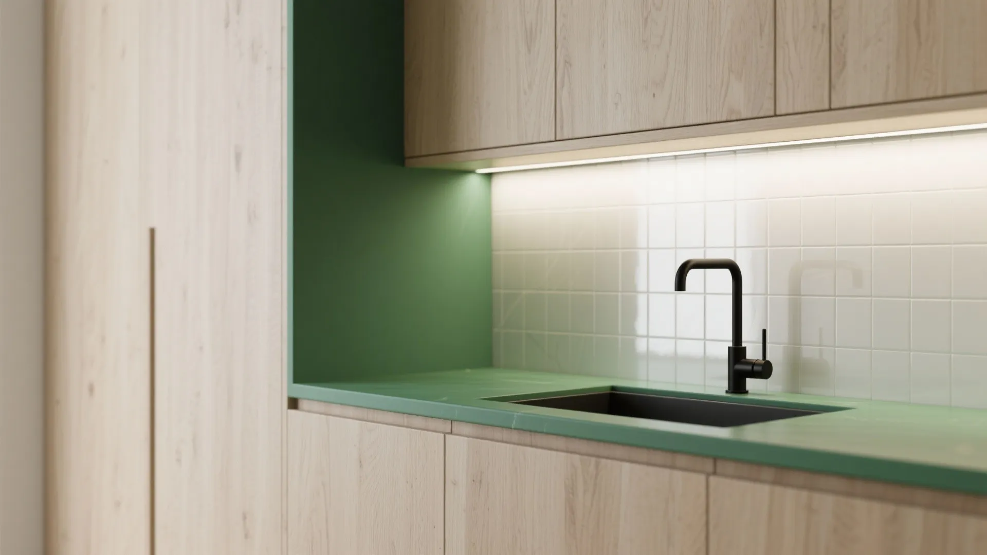 5. Light Finishes with Bold Accents