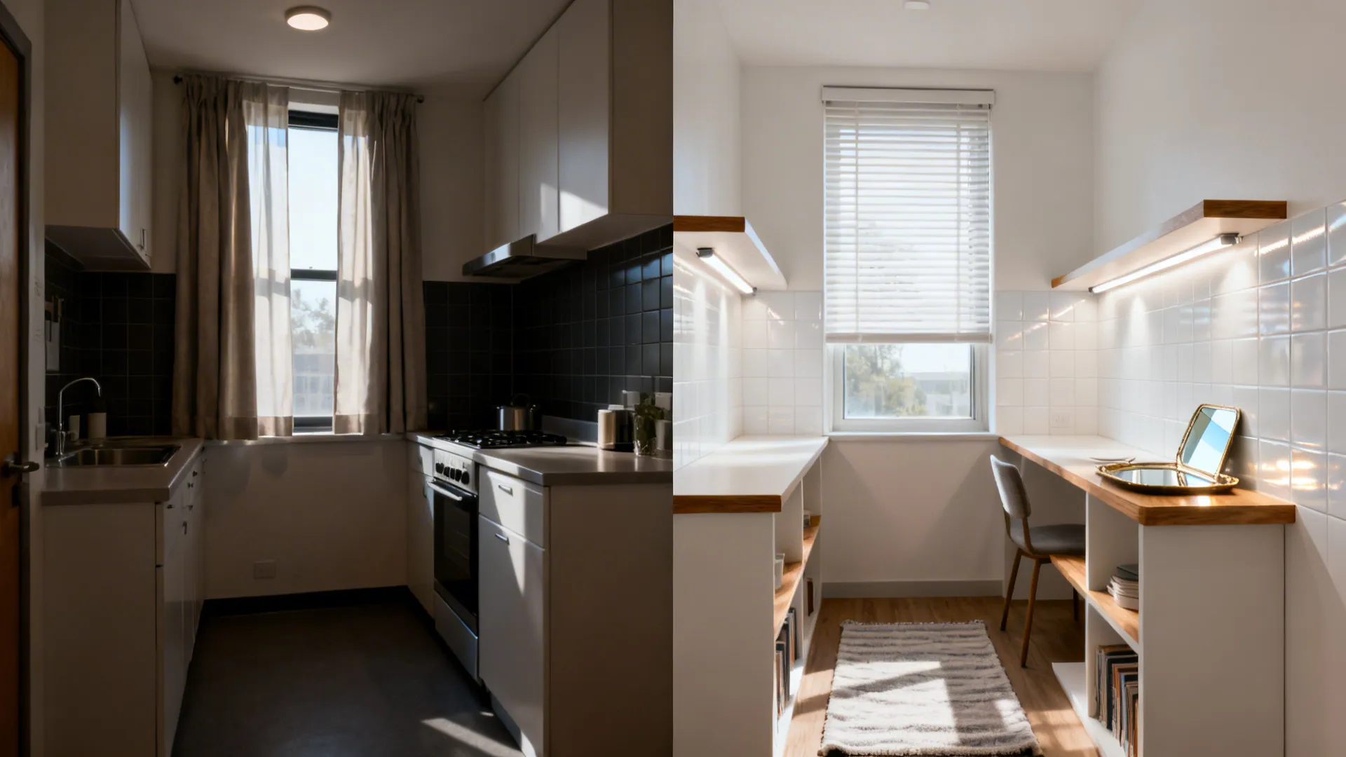 Idea 4: Light, Reflective Finishes for a Bigger-Feeling Space