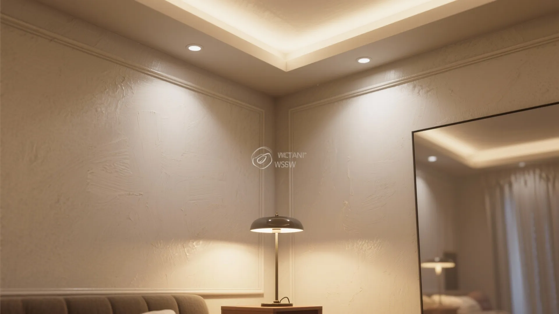 5. Light, reflective finishes and layered lighting