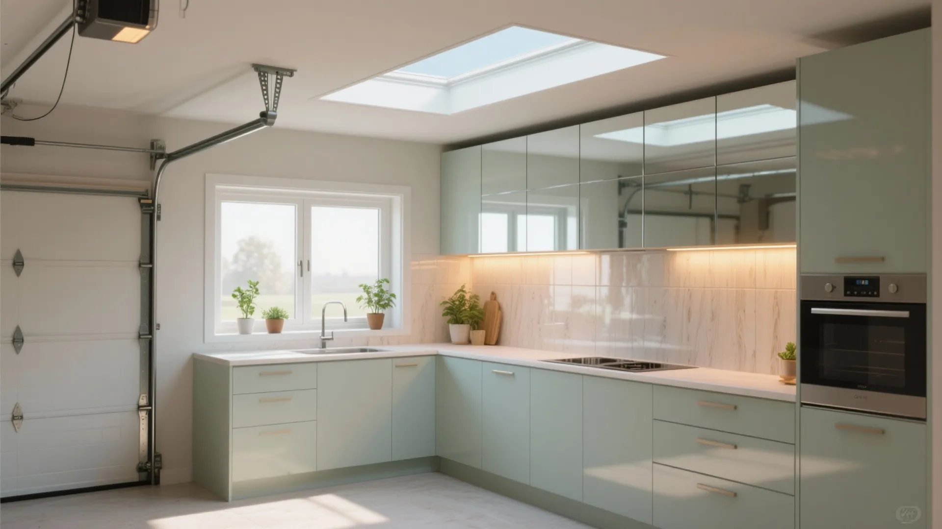 5. Light-first strategy: skylights, clerestory windows, and mirrored backsplash