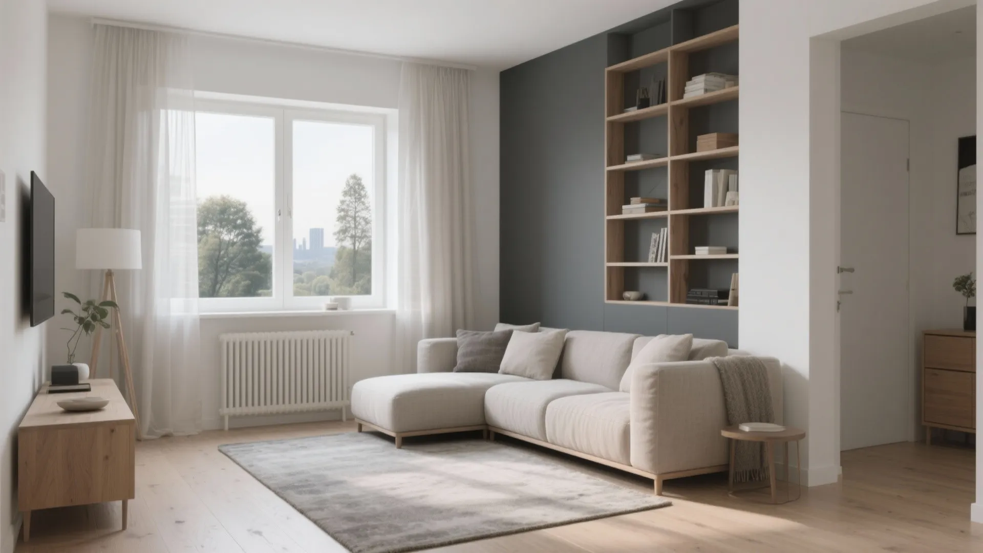 Light-first zoning around the window