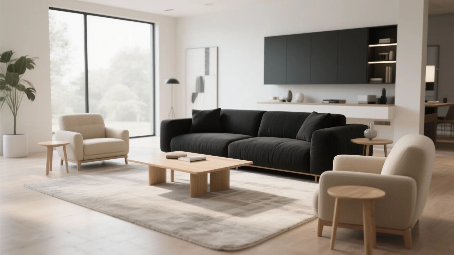 8. Balance with Light Furniture