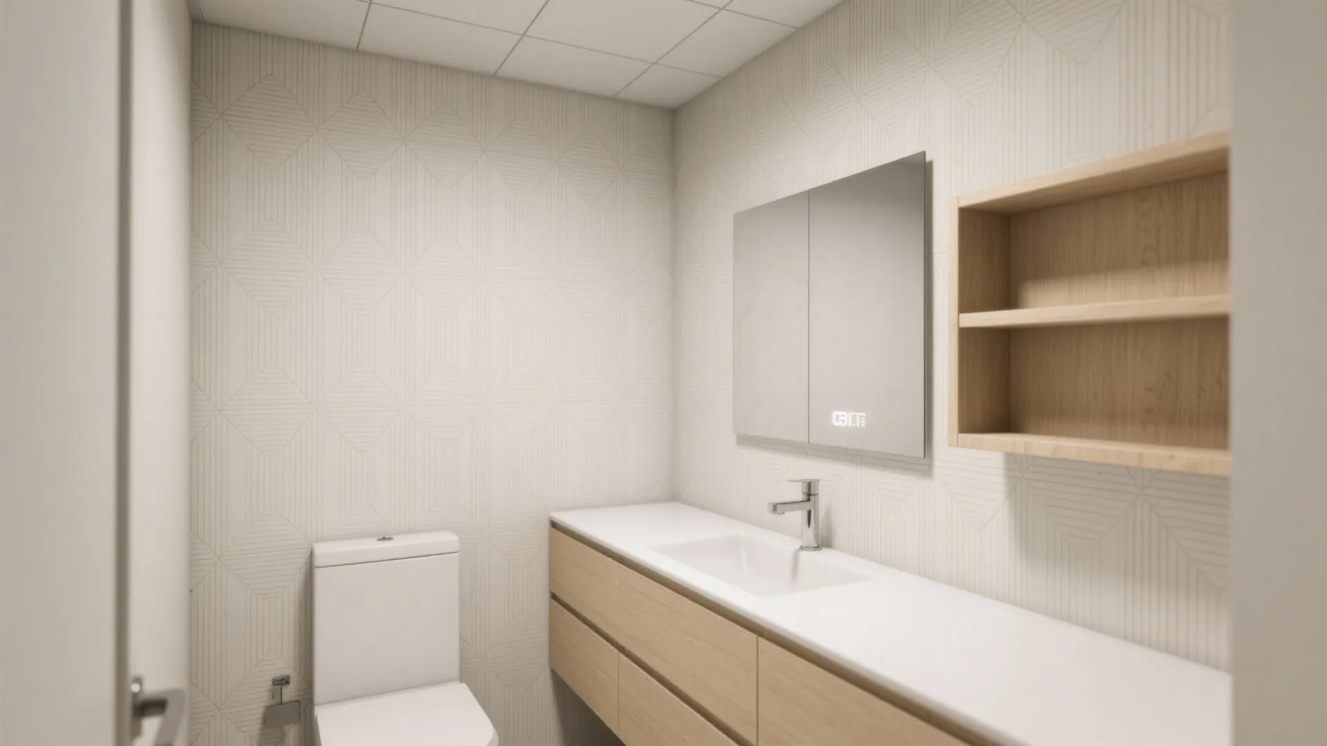 1. Light-toned geometric patterns