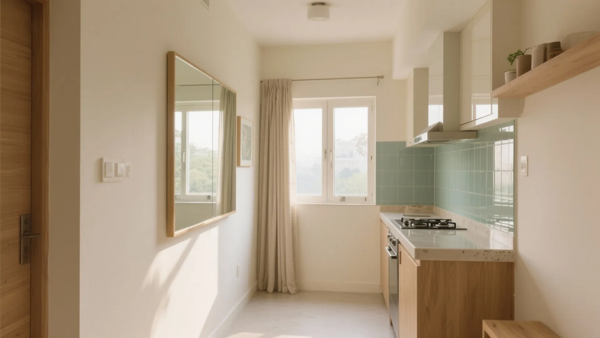 Light, Glass, and Mirrors to Open Up Space