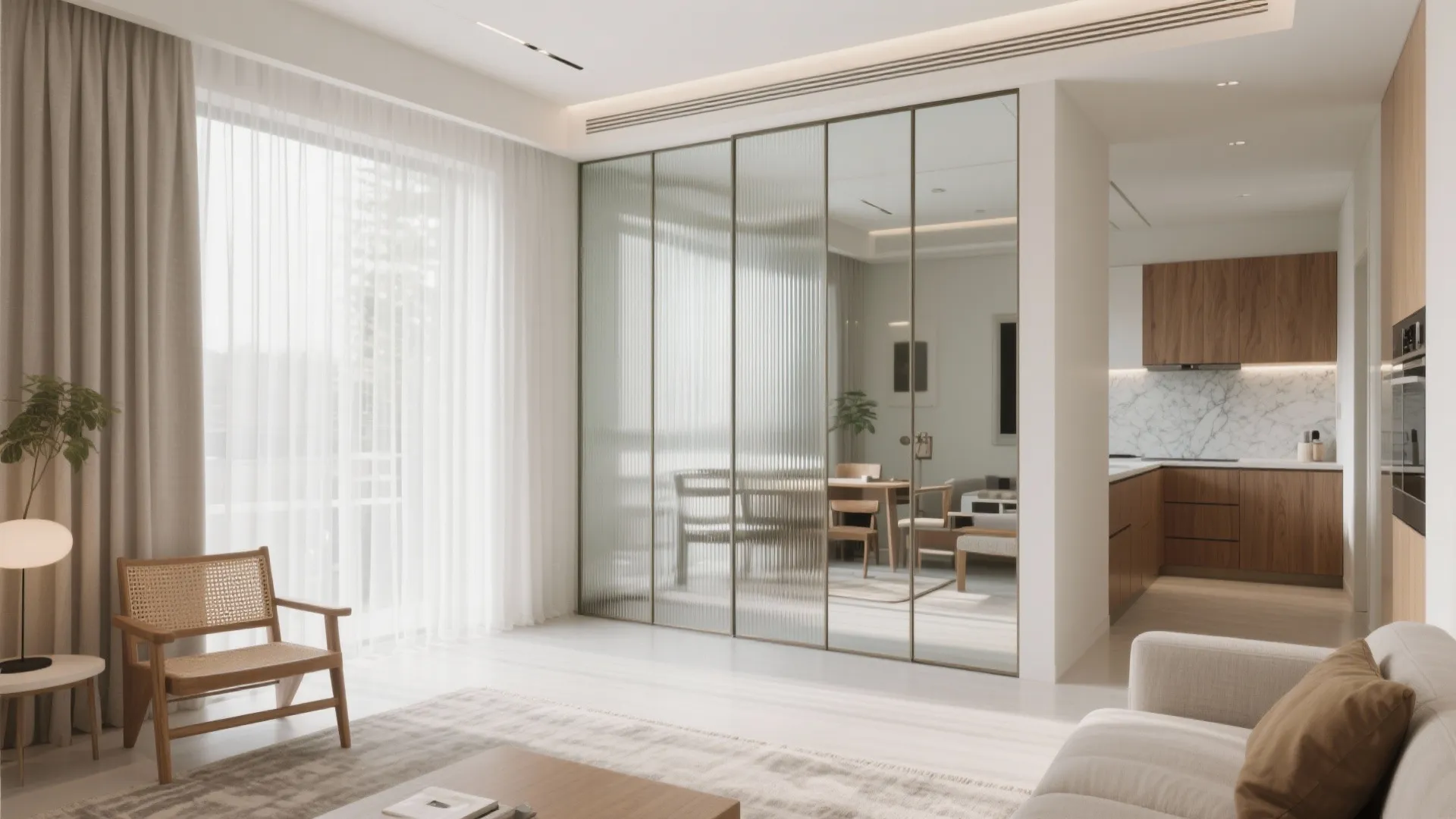 4) Light, Glass, and Reflective Surfaces for an Airier Feel