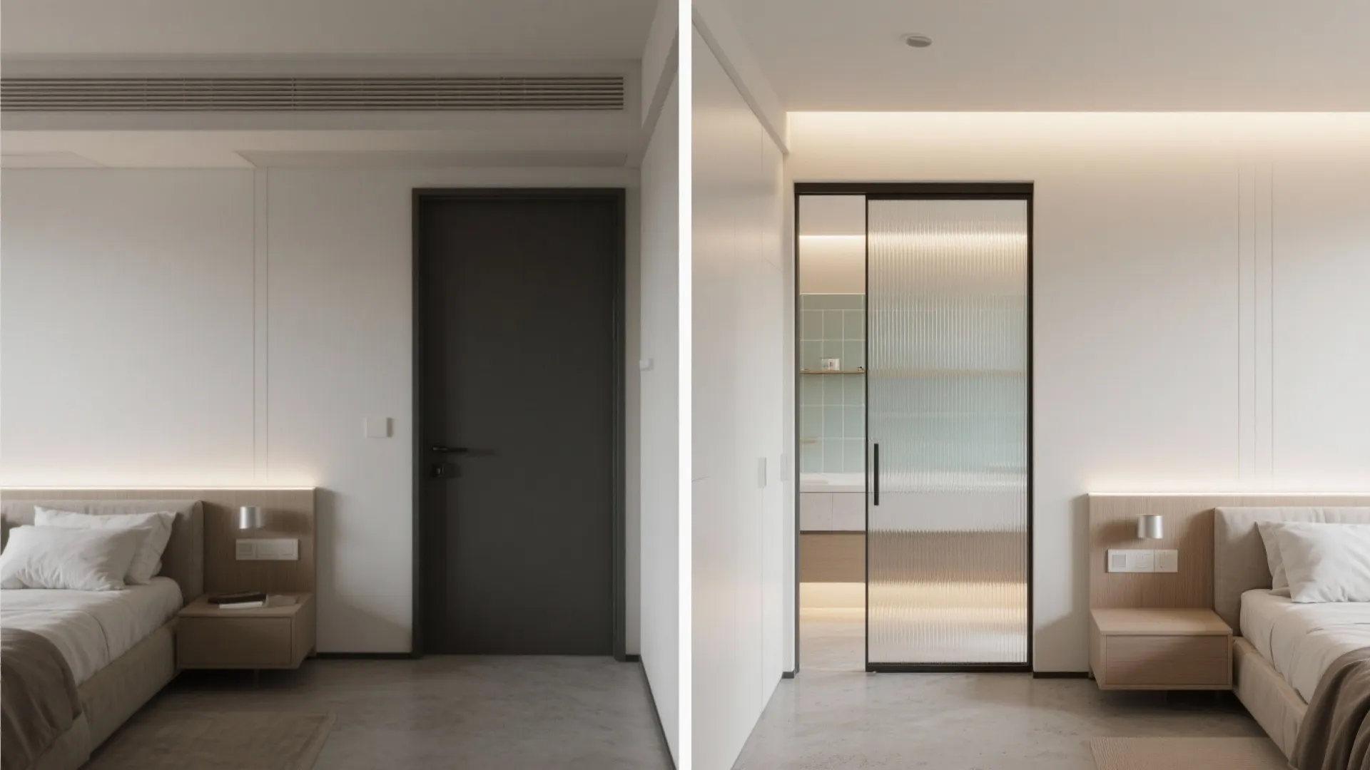 Light, glass, and reflective touches to widen sightlines