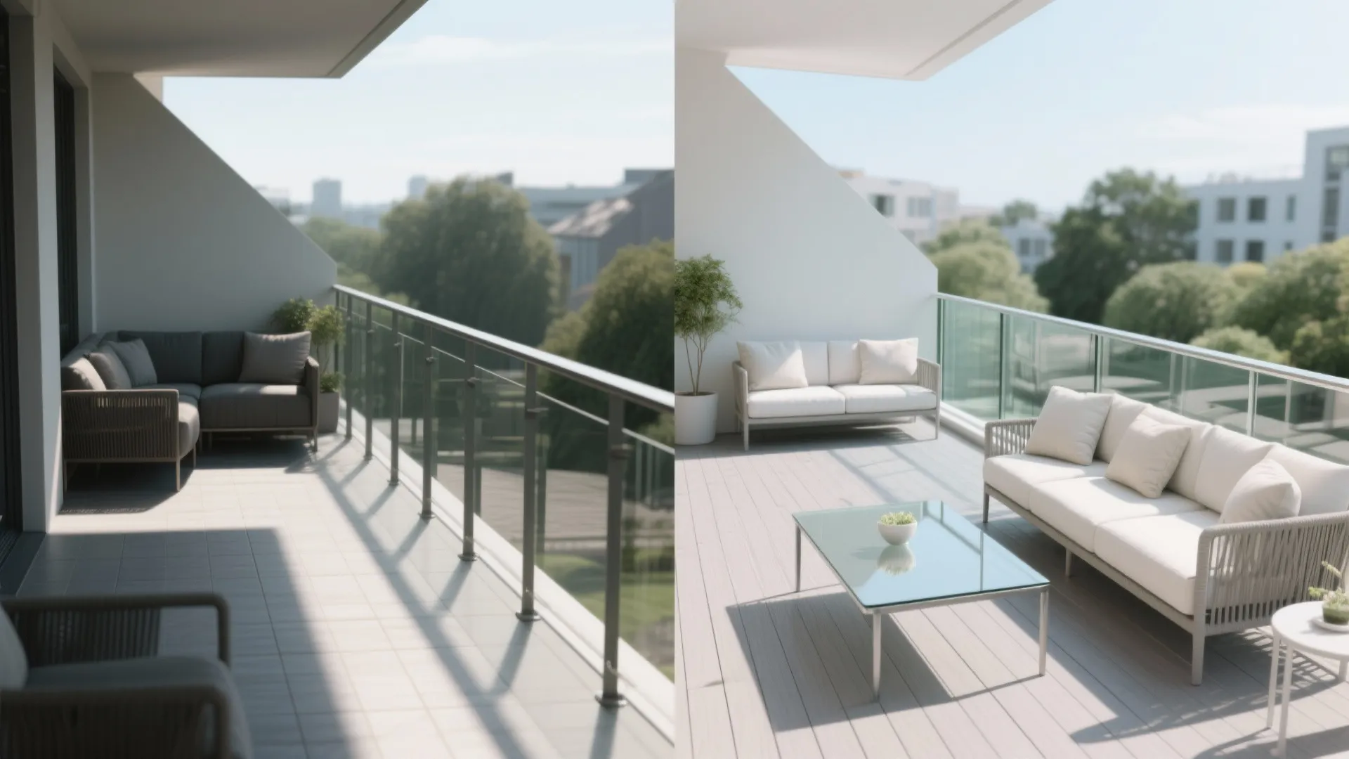 Light, Color, and Glass to Visually Expand