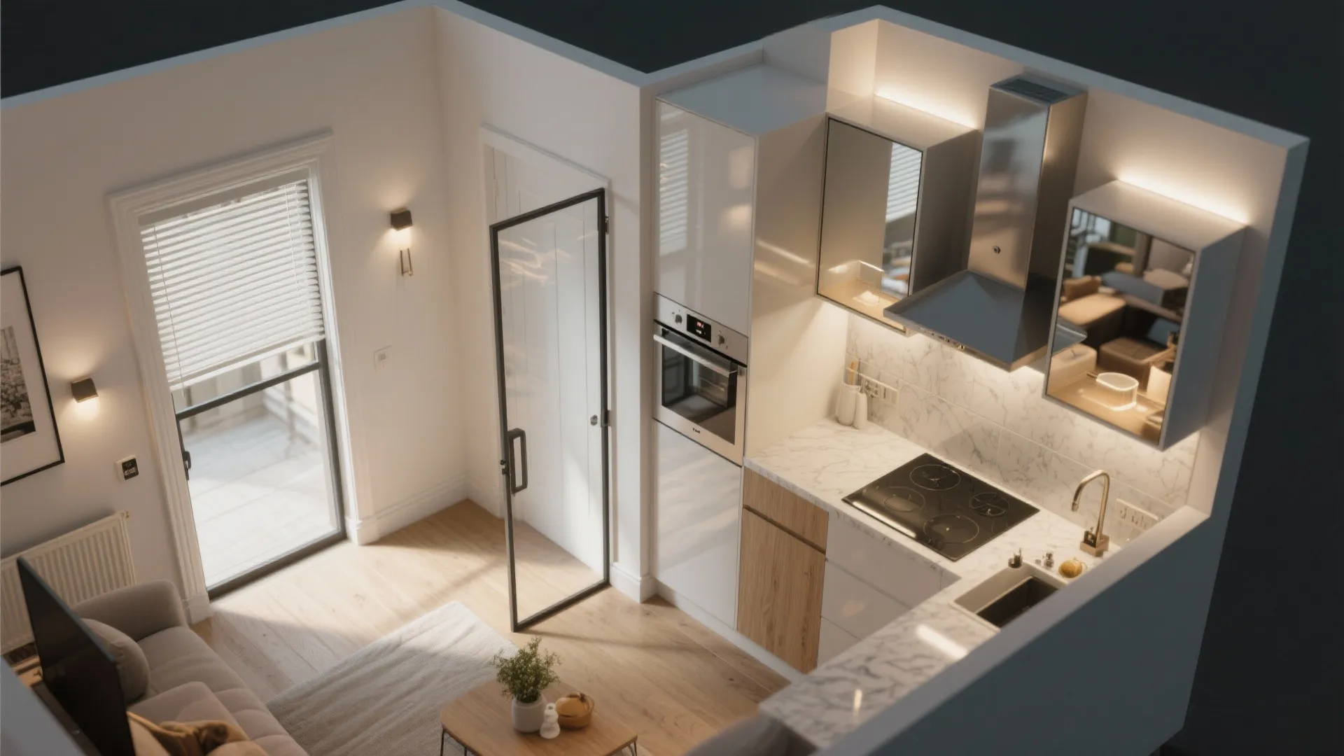 Light, Glass and Reflections to Double Perception