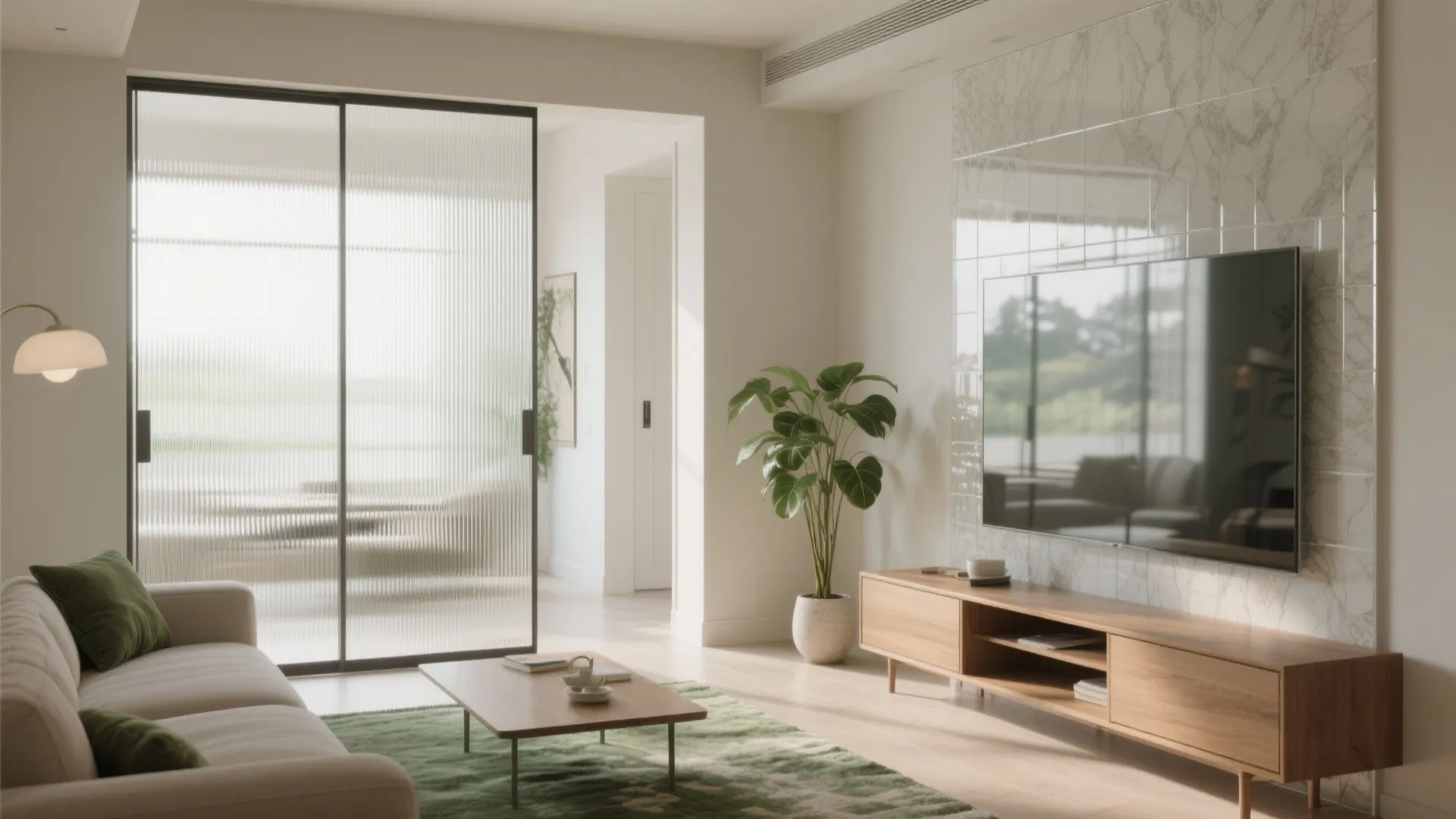 Light-maximizing glass elements for brighter, airier rooms