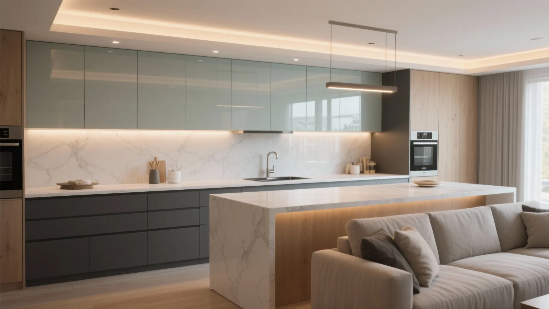 Light, Glass, and Reflective Surfaces to Open Up Space