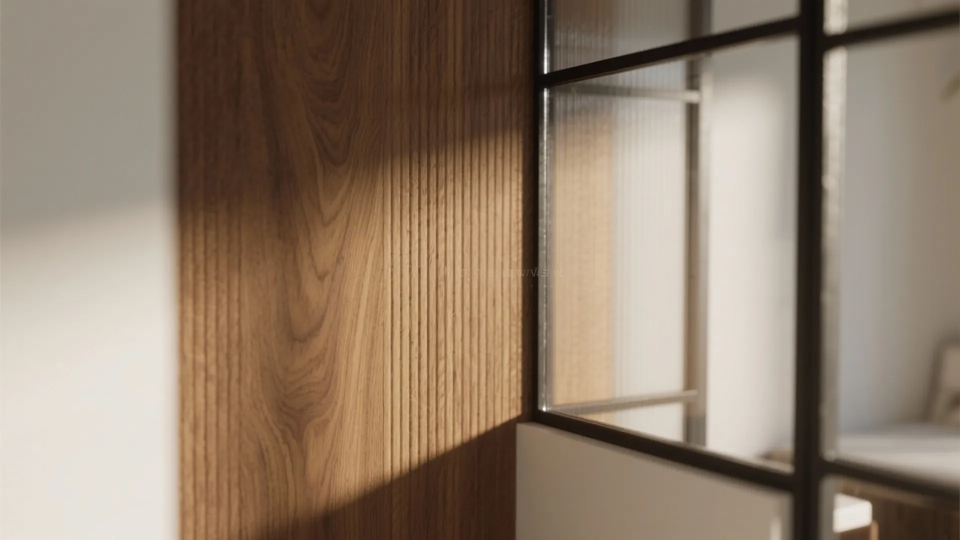 4) Light, Glass, and Warm Wood