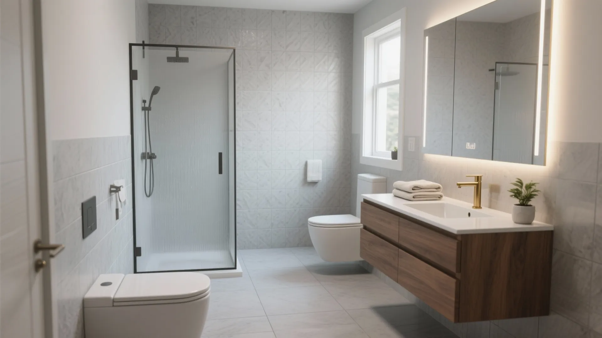 Light Gray Tile Bathroom Ideas — 5 Inspiring Concepts: Small tweaks, big impact: five light gray tile bathroom ideas from a pro designer