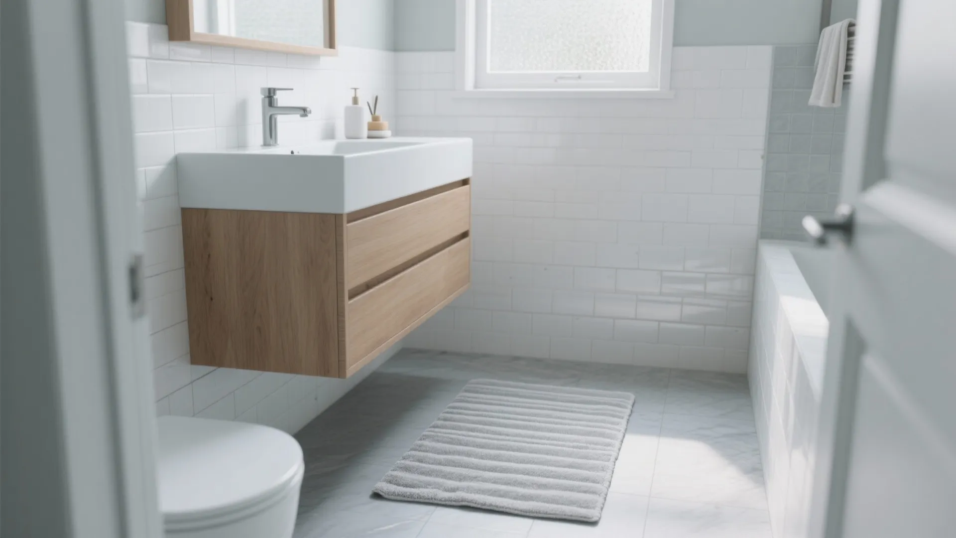 5 Light Gray Bathroom Mat Ideas: Small changes with big impact: light gray bathroom mats for stylish, functional baths