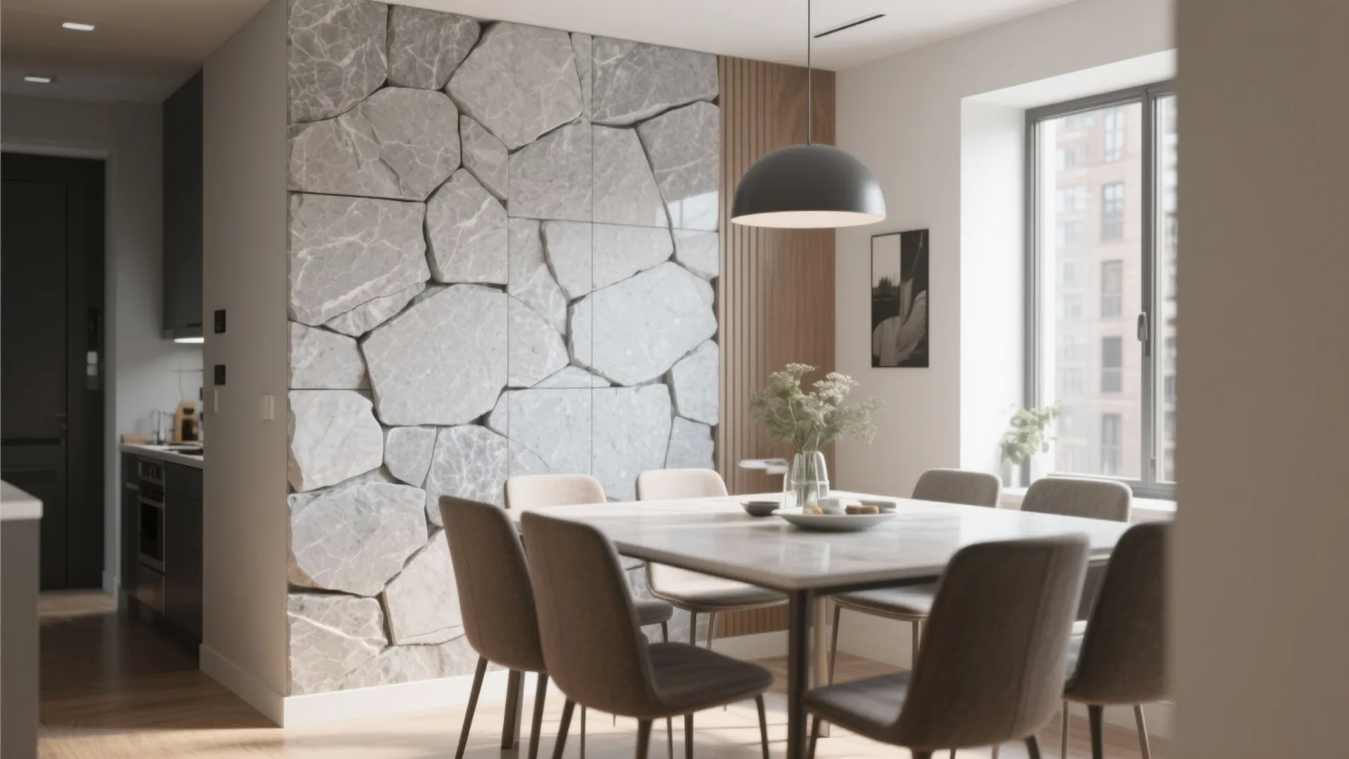Stone Veneer Accent Wall