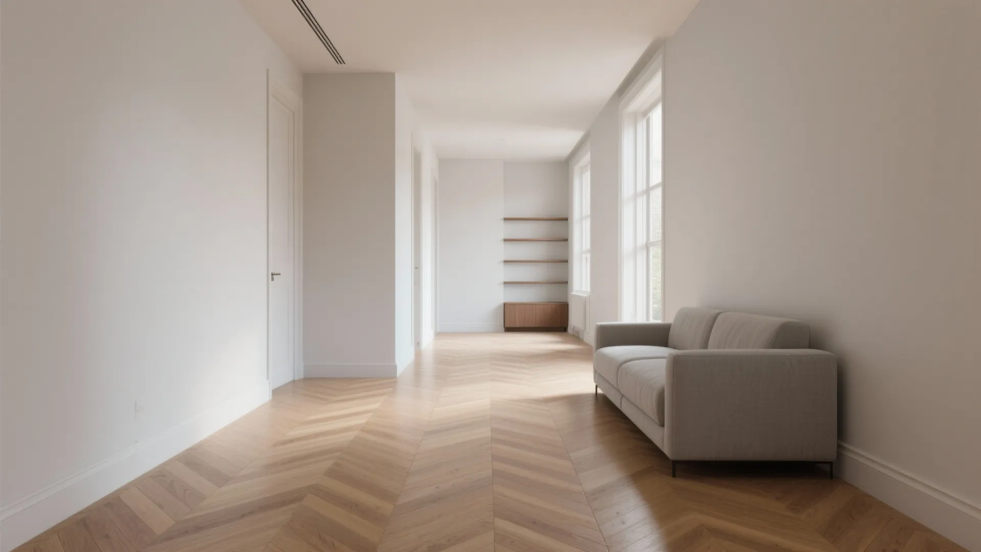 3) Herringbone or Diagonal Layouts in Light to Mid Tones