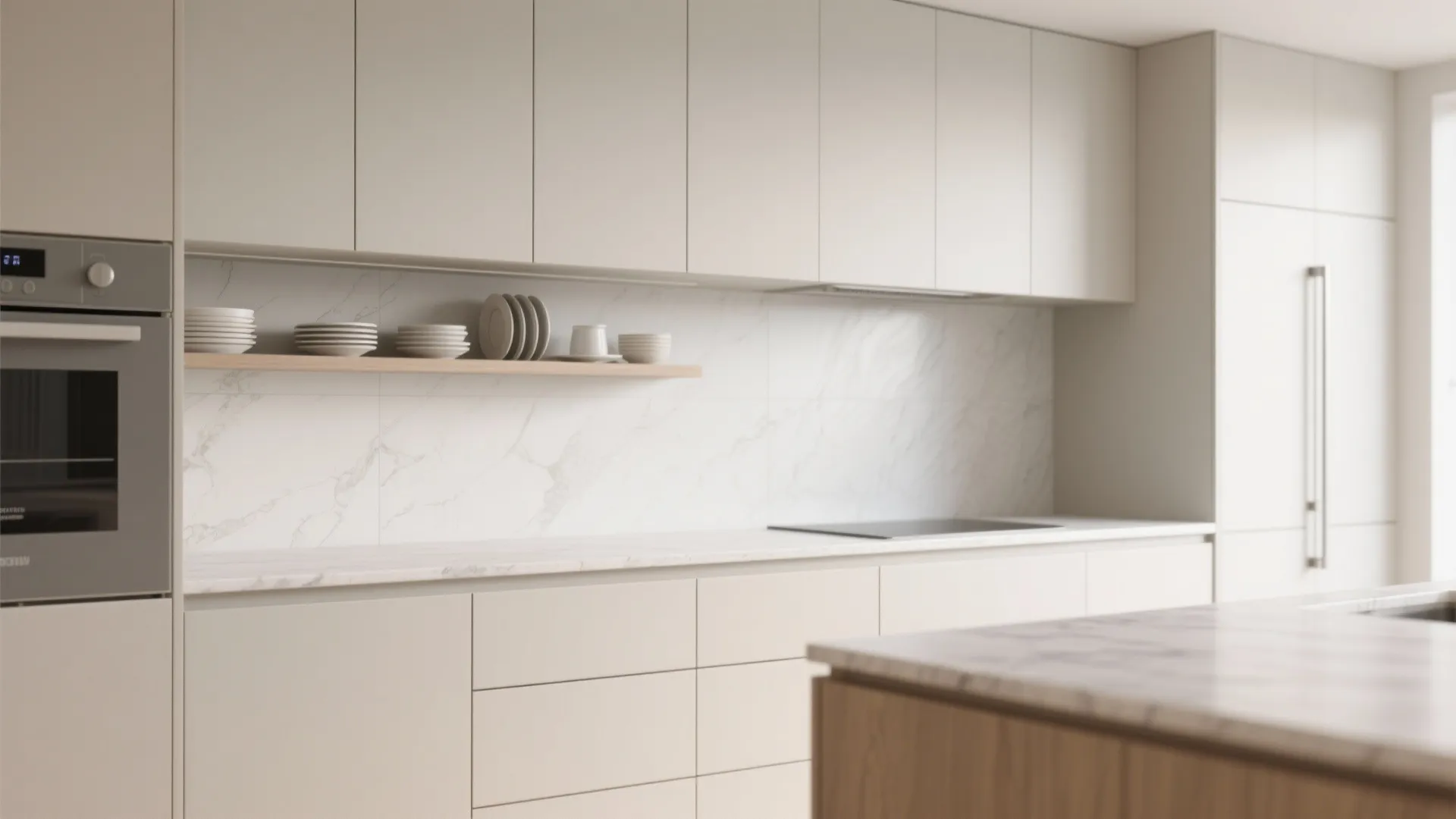 3. Keep the kitchen visually light