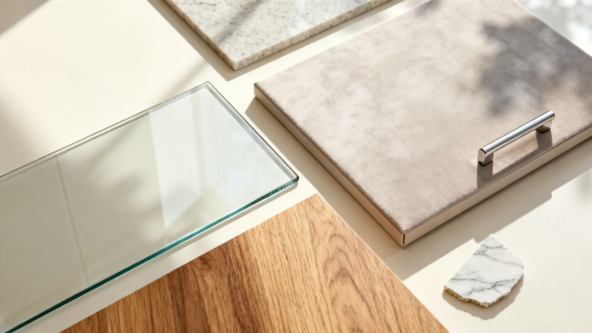 Glass Backsplash for Light and Depth