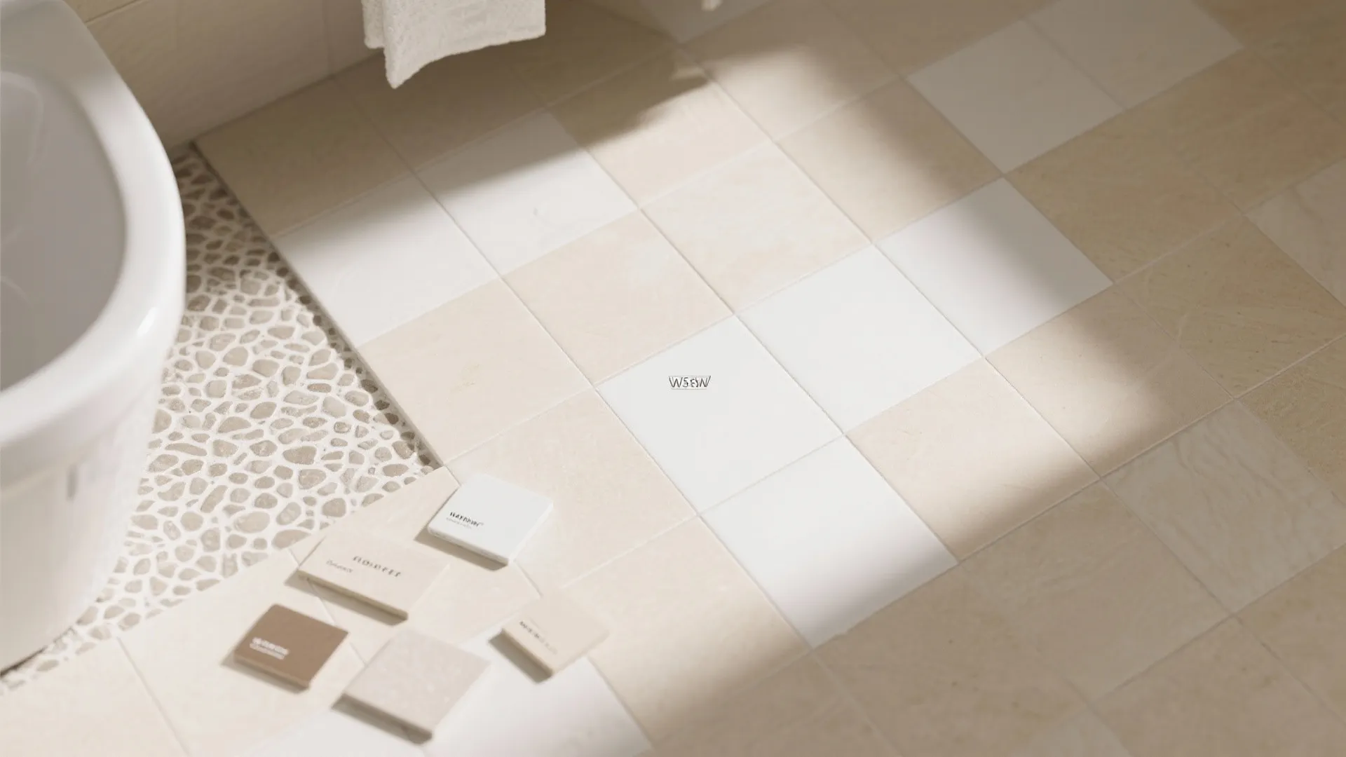5. Light-Colored Large Format Tiles