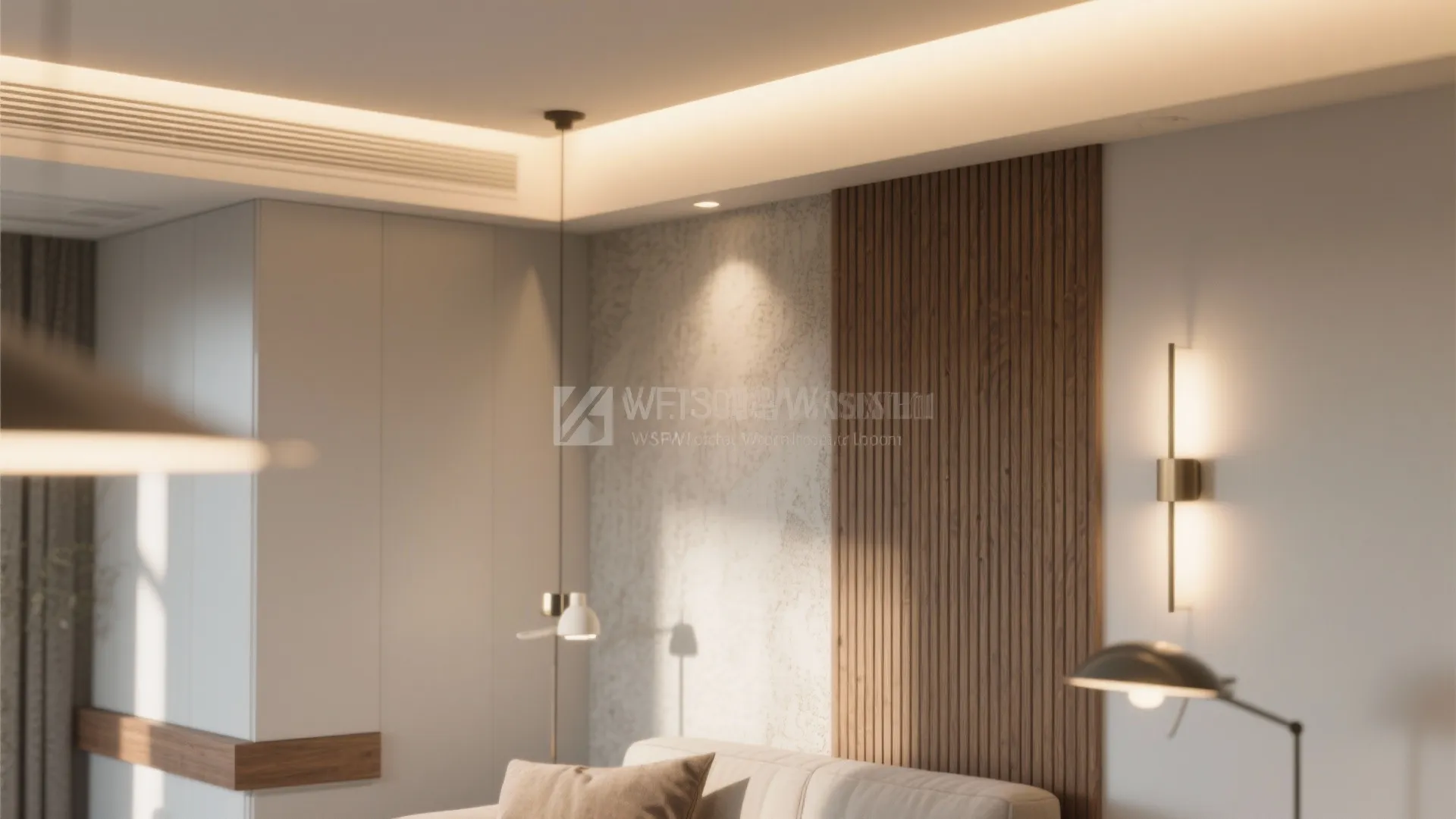 Light layering and materials that expand space