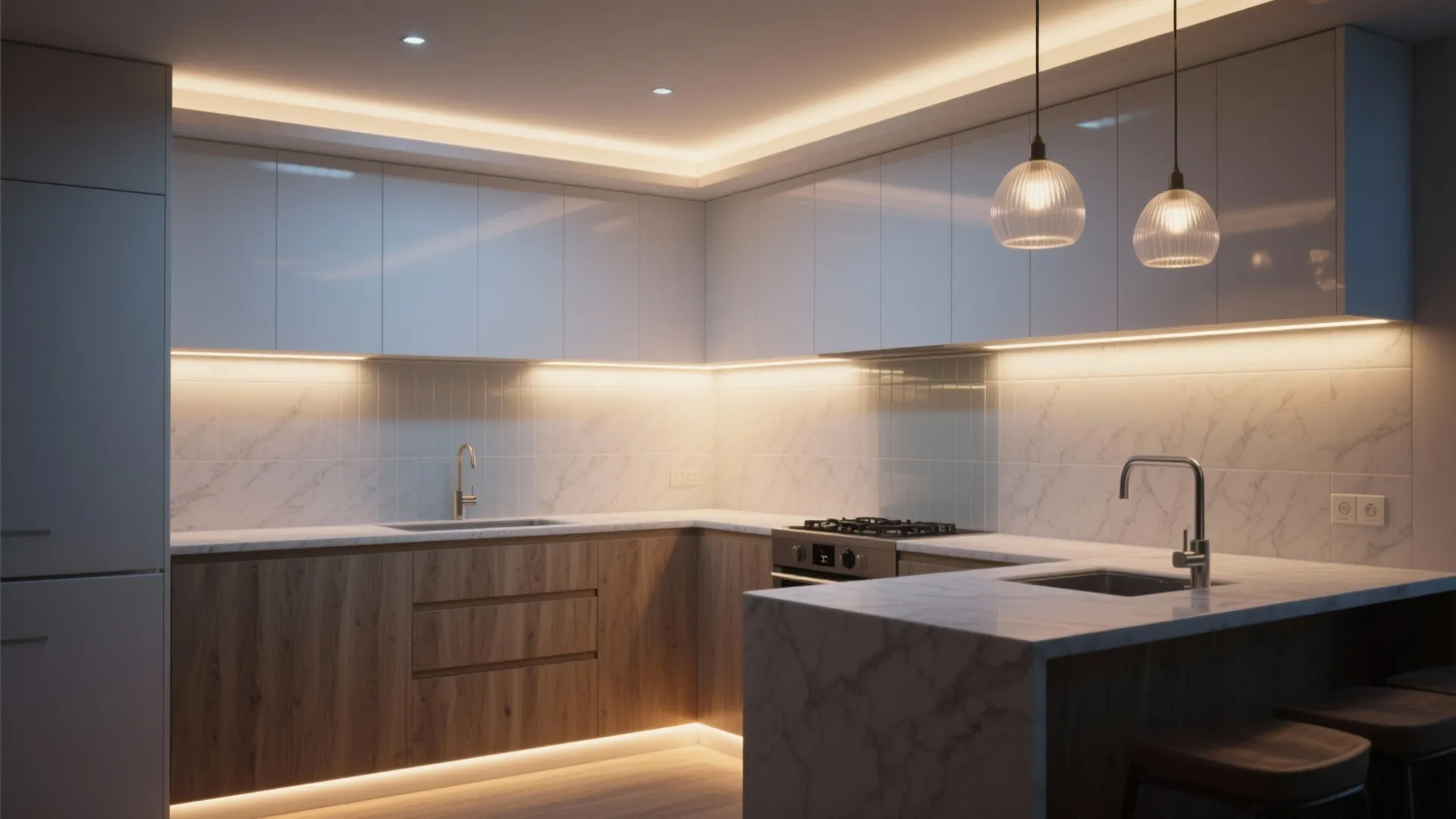 Layered Lighting That Expands the Room