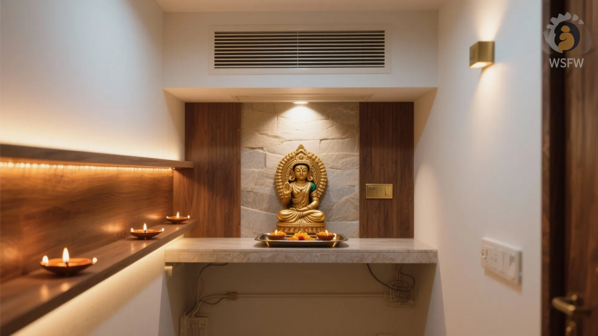 Layered lighting and ventilation for safe rituals