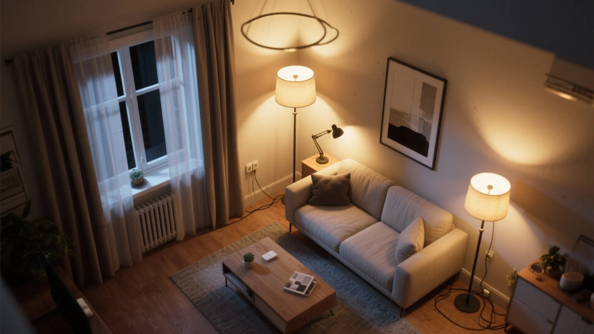 Layered Lighting, From Daylight to Dim