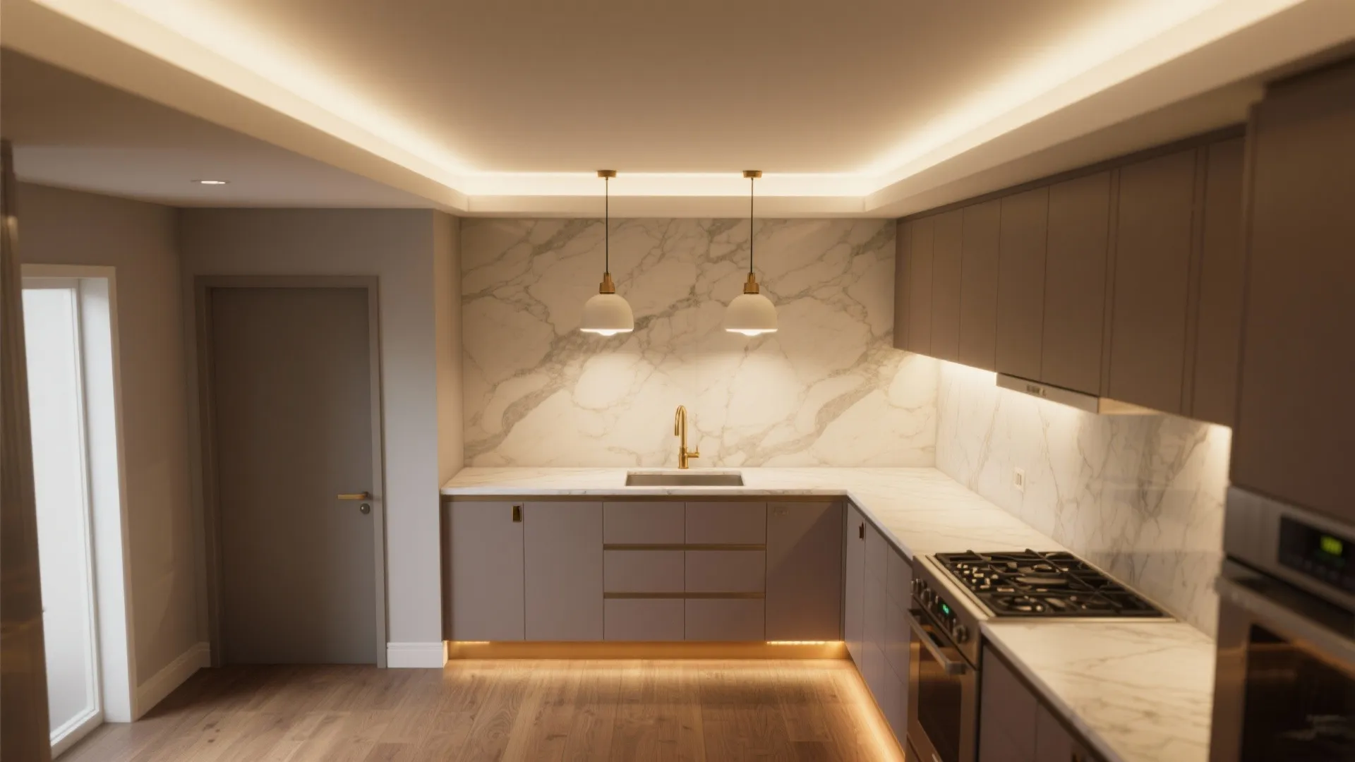 Layered lighting that flatters and functions