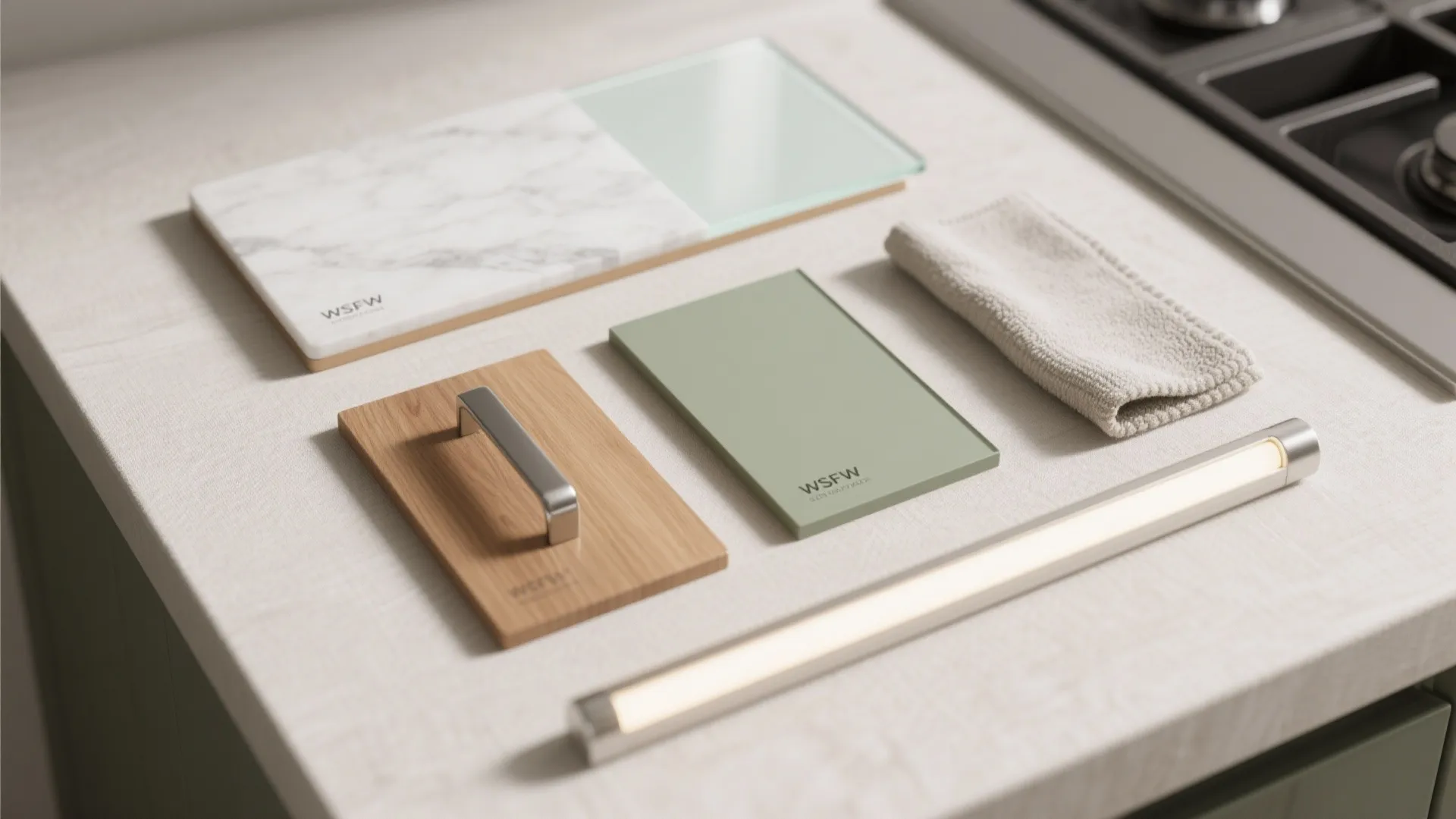 Light, Reflective Finishes And A Glass Backsplash