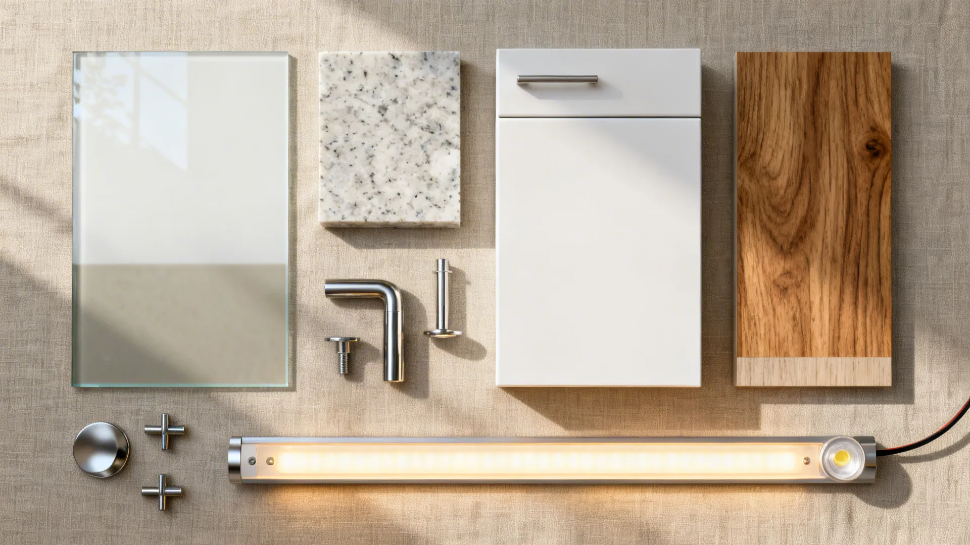 Glass backsplashes that bounce light