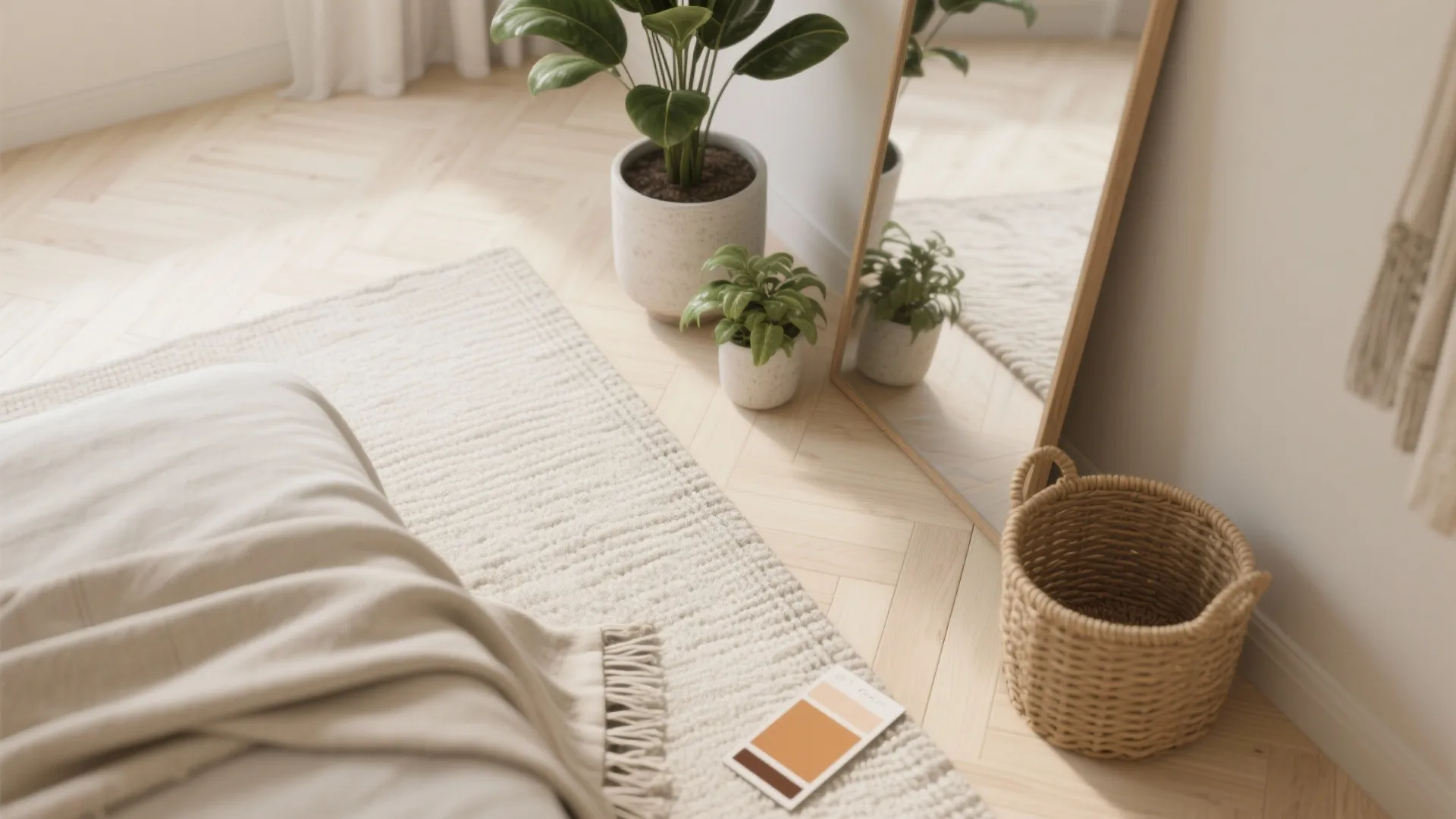 5. Light, layered materials to enlarge perception