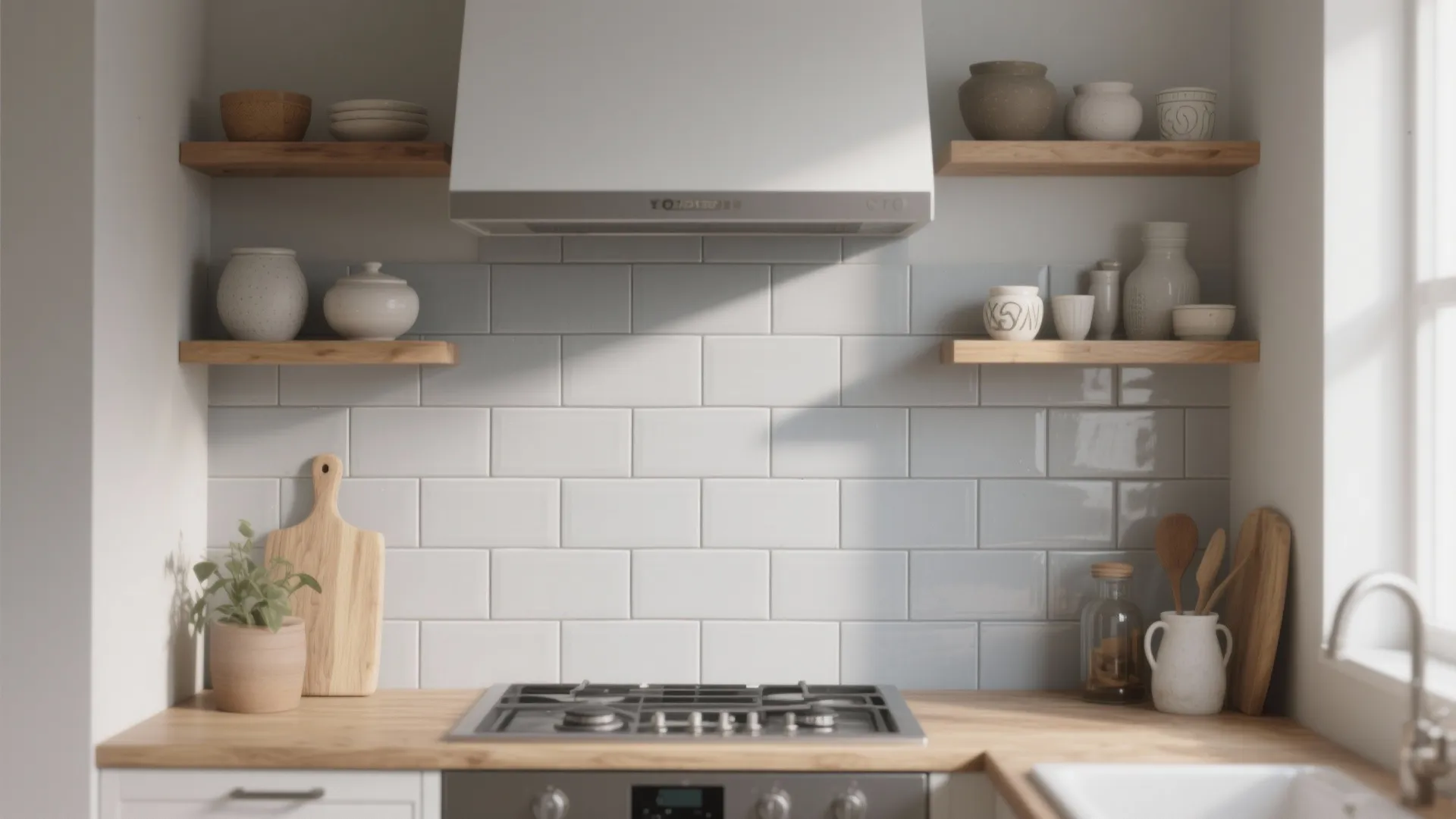 1. Light matte subway tiles for classic brightness
