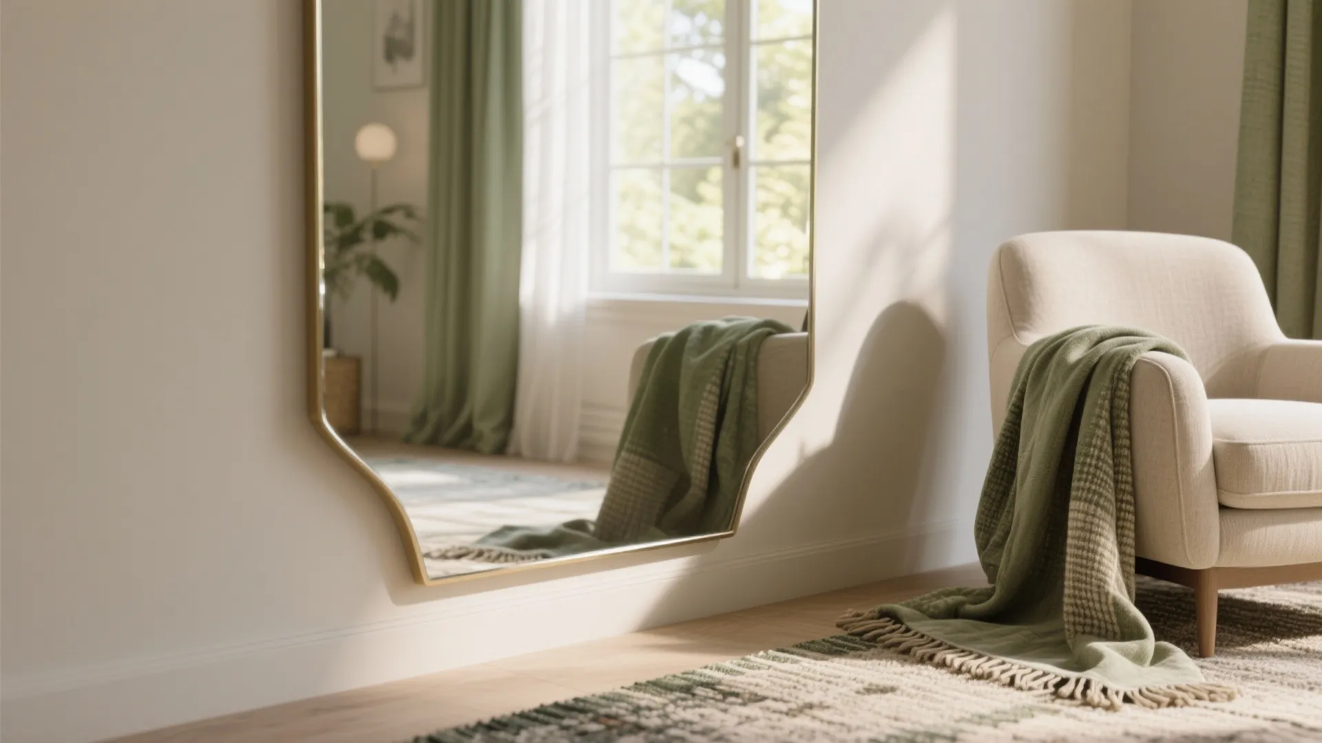 4. Use light, mirrors, and a restrained palette