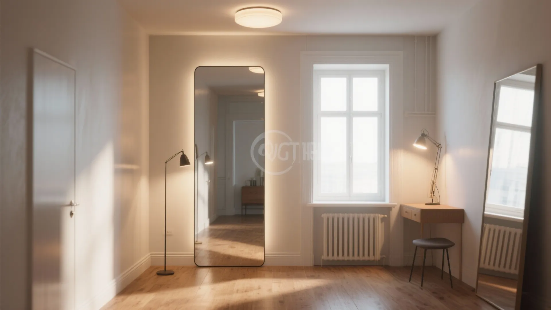 2. Let light and mirrors expand the room