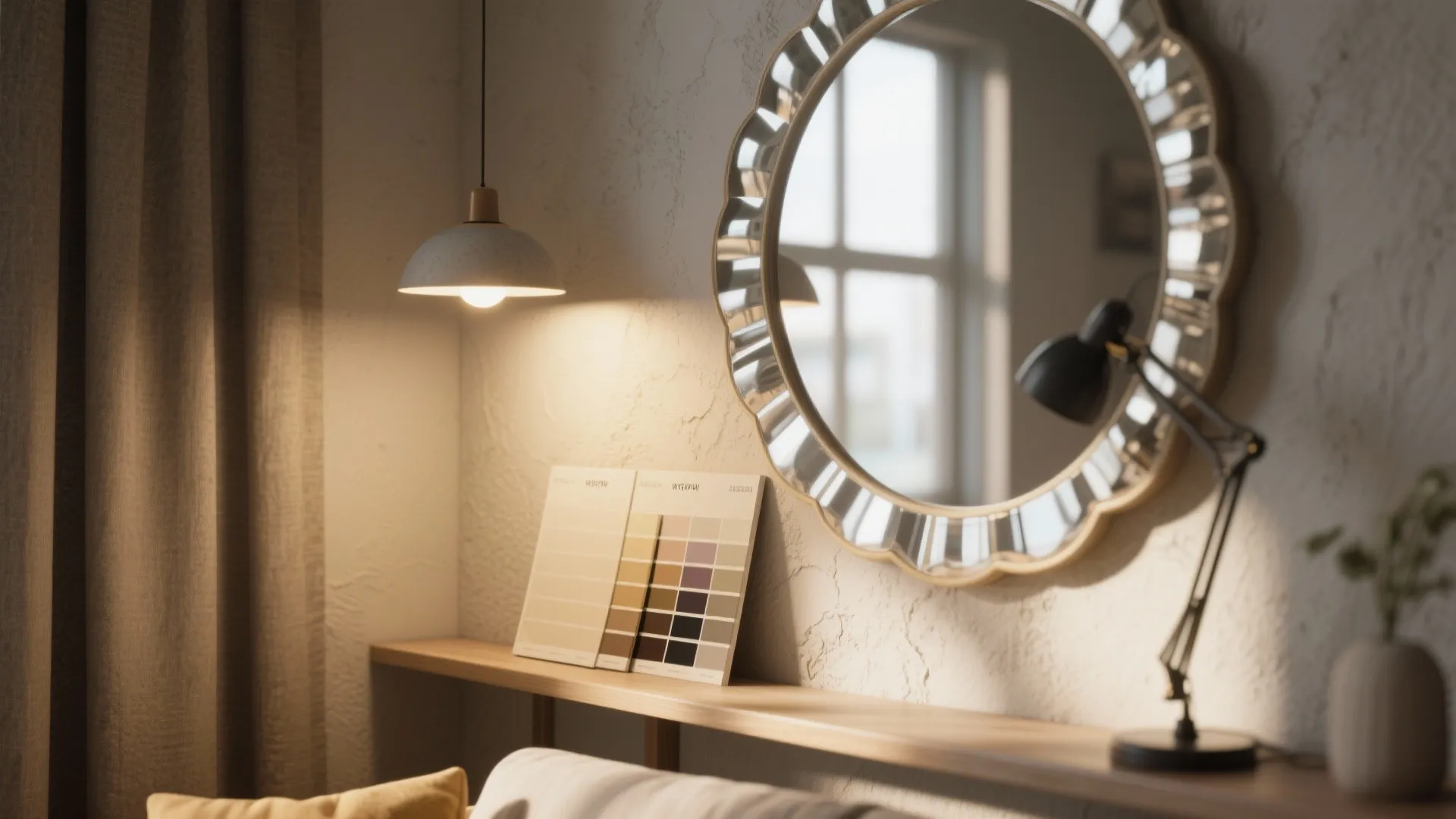 5. Light, mirrors and color to enlarge the feel