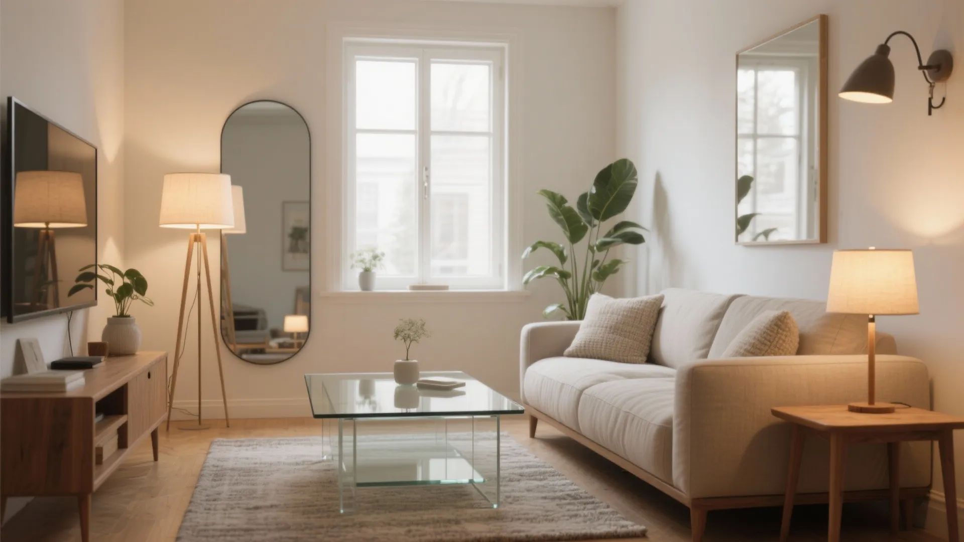 Light, Mirrors, and Glass to Amplify Space