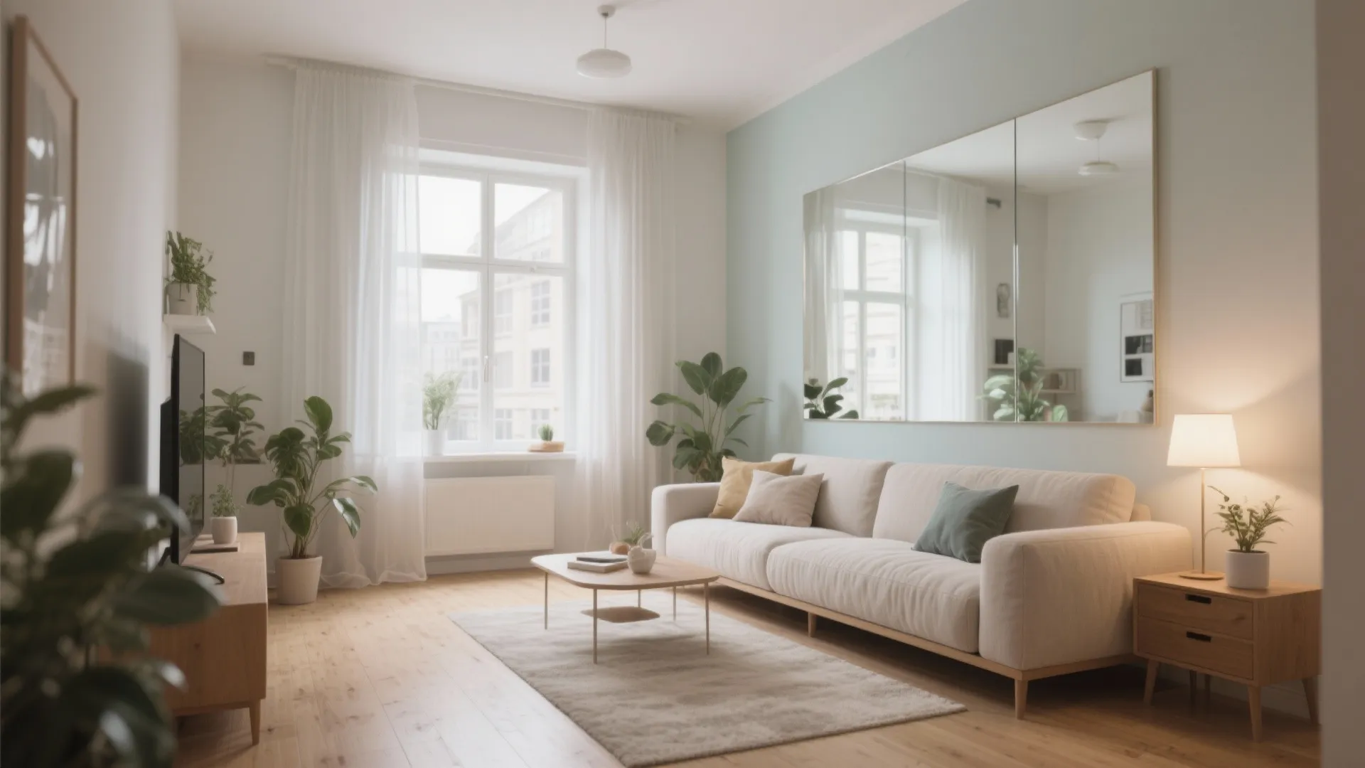 4. Light, mirrors and color: trick the eye