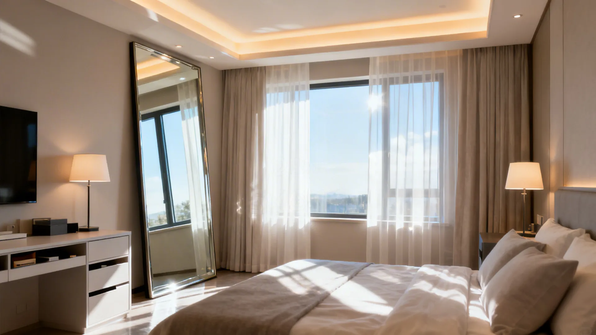 4. Optimize light and mirrors