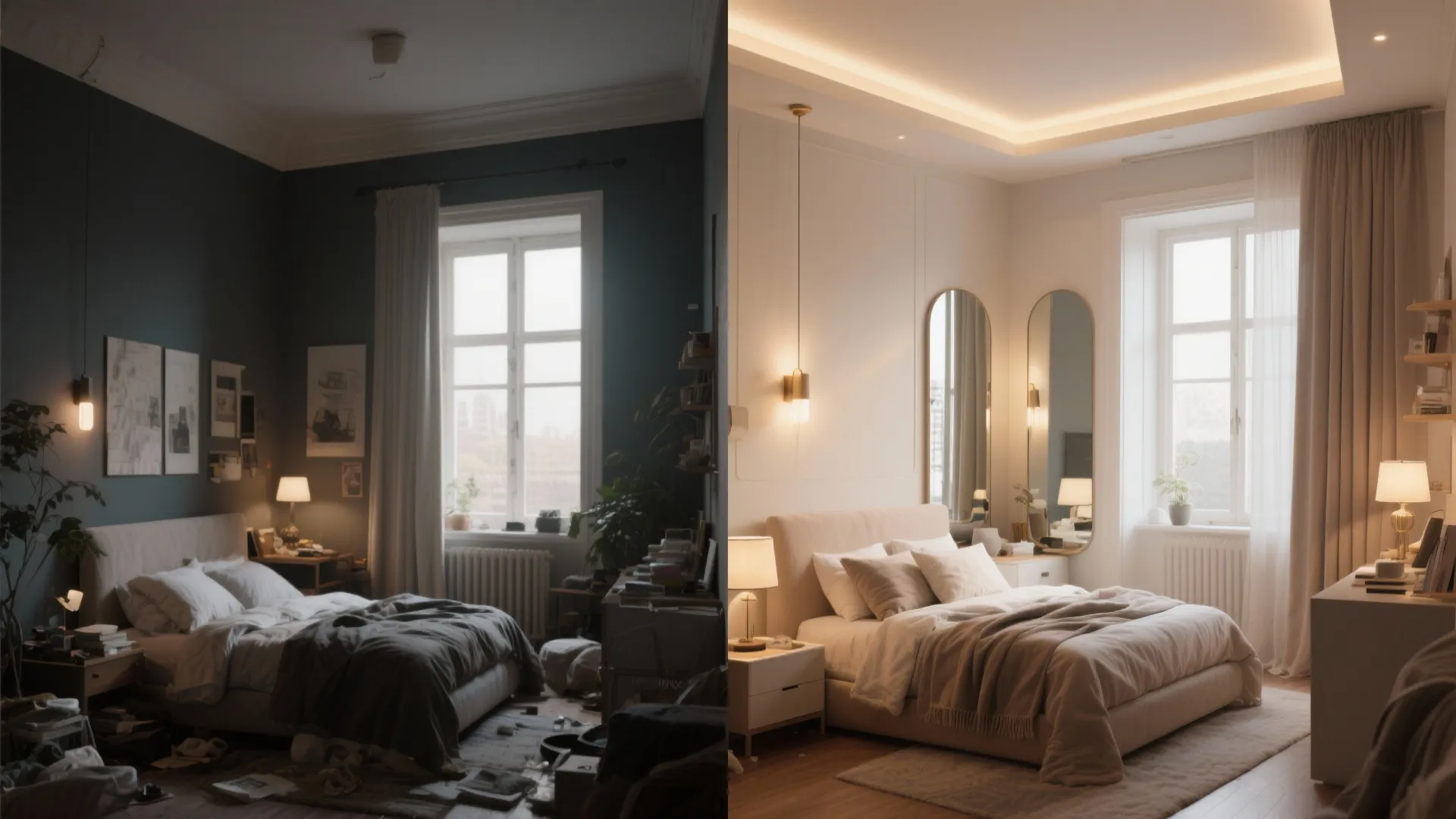4. Light Colors, Layered Lighting, and Mirrors