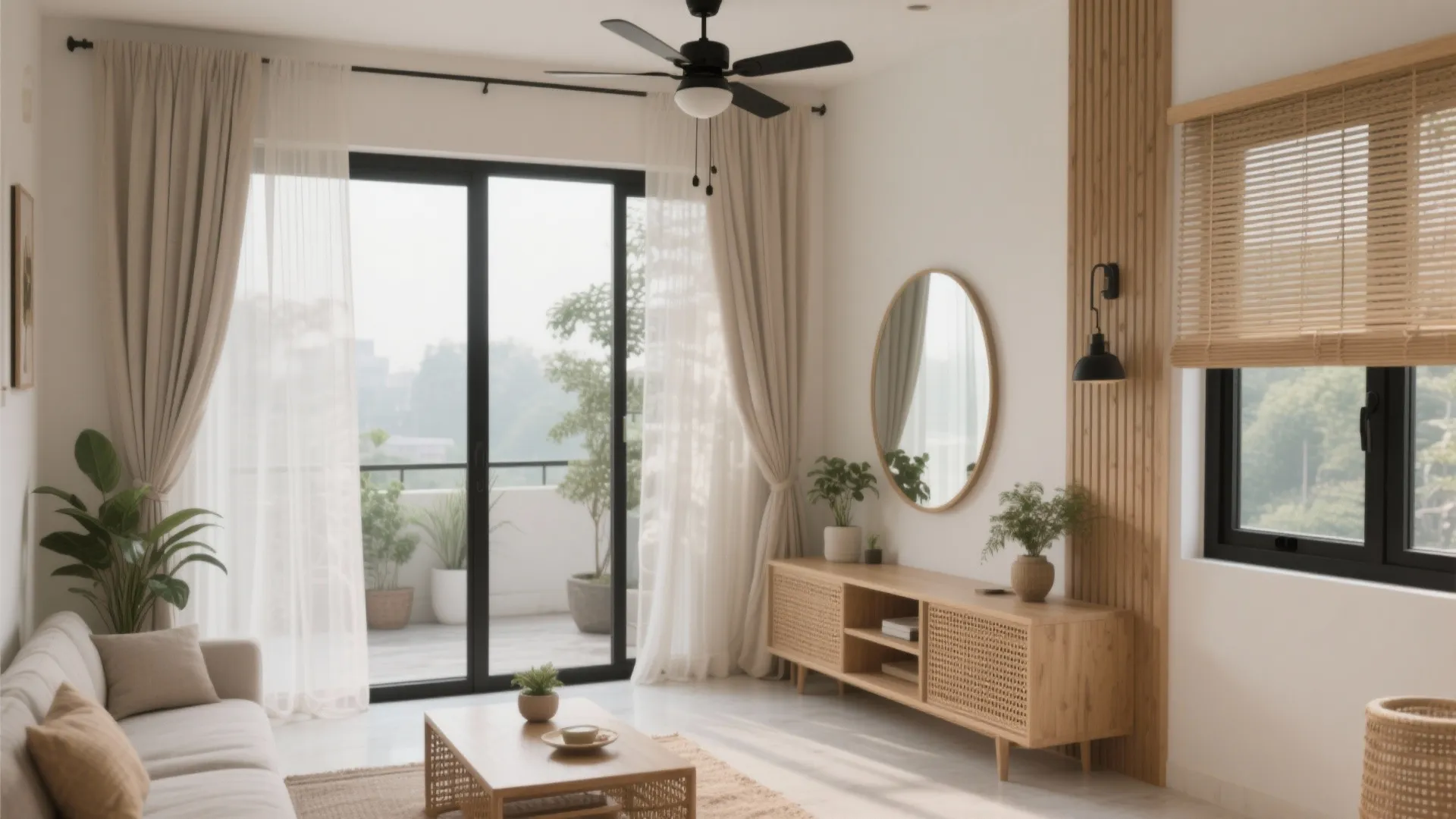 Light, color, and ventilation that fight the Kolkata monsoon