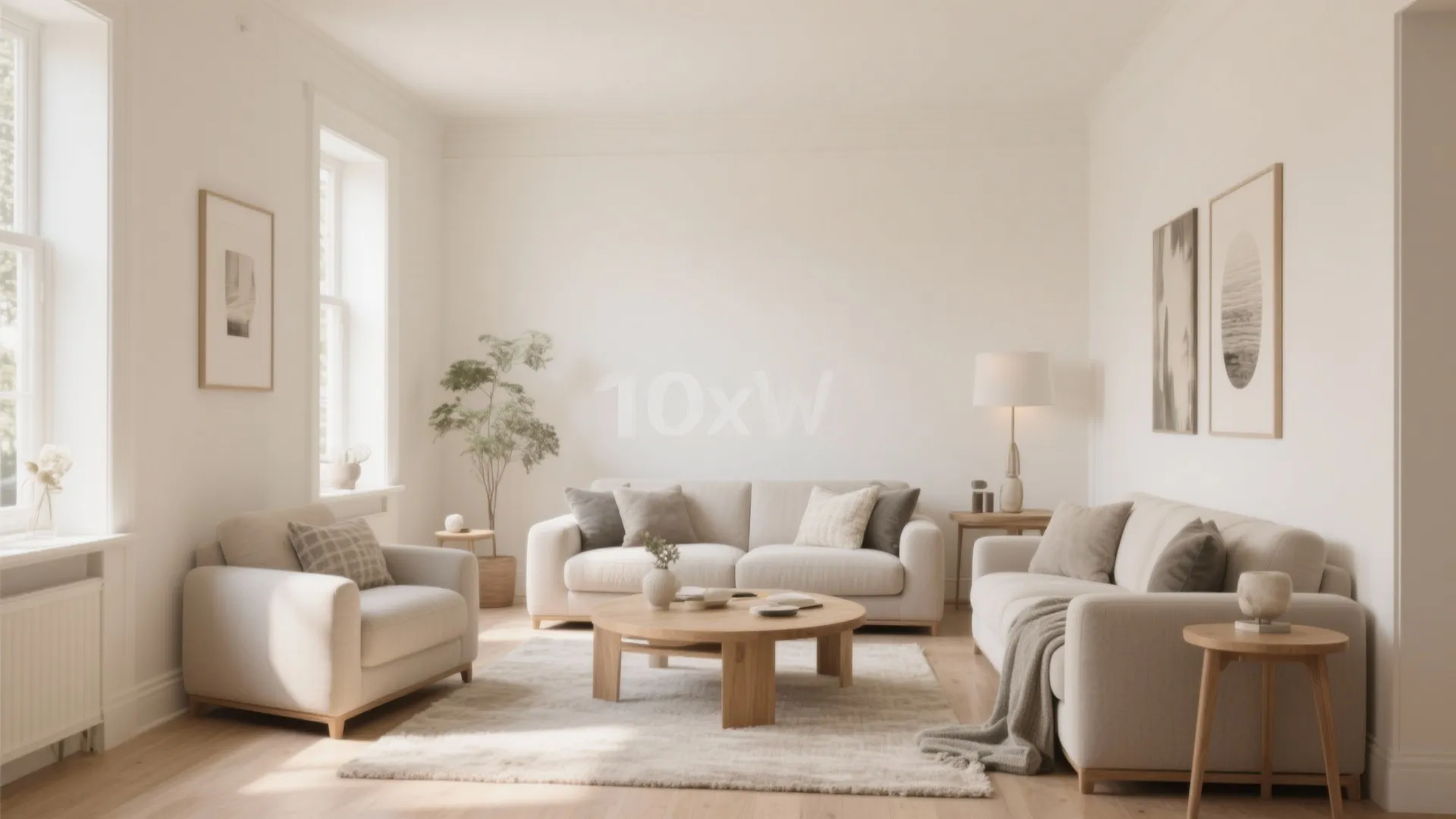 Light, neutral color palette