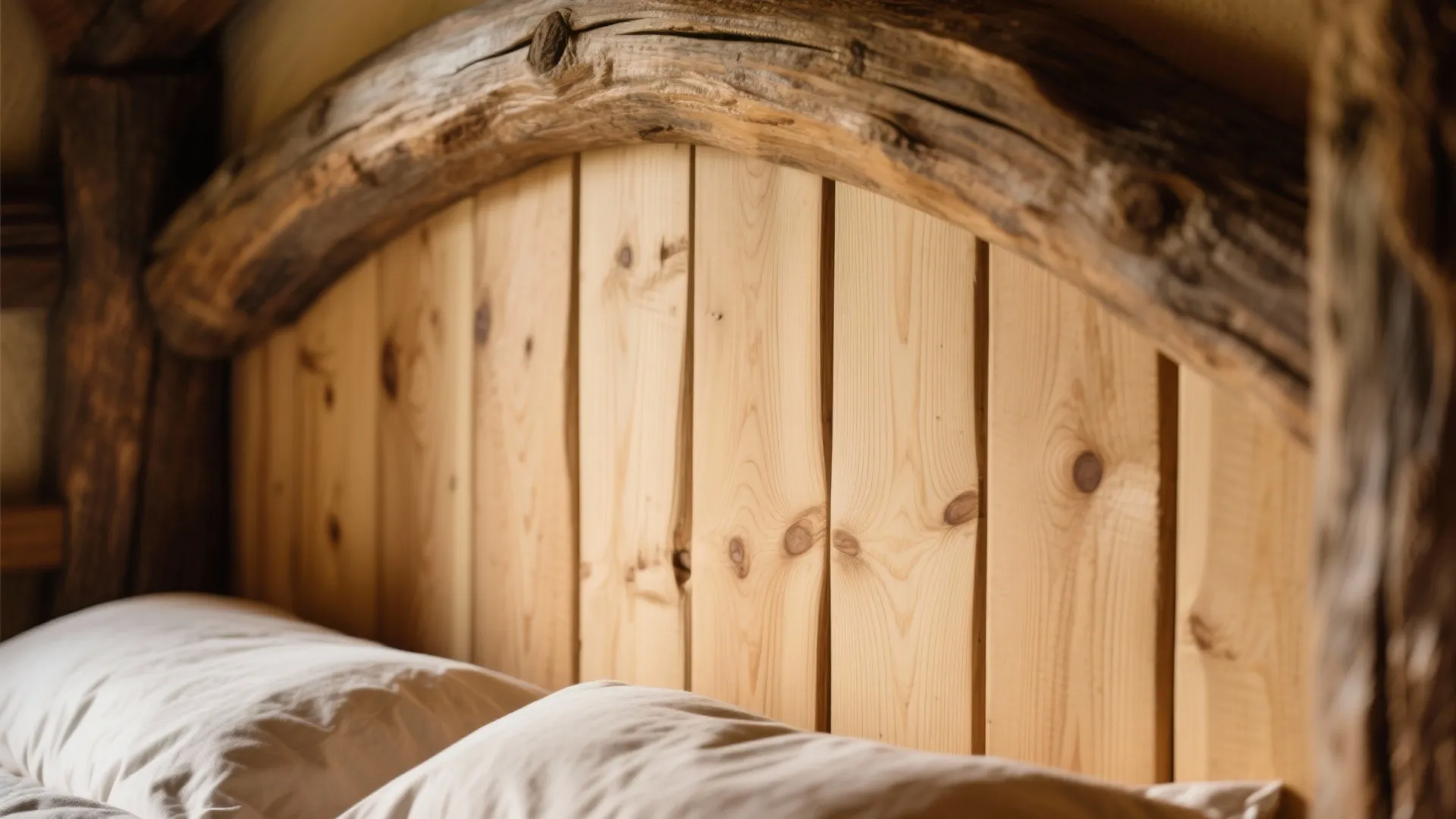 Light oak wood paneling with warm natural texture