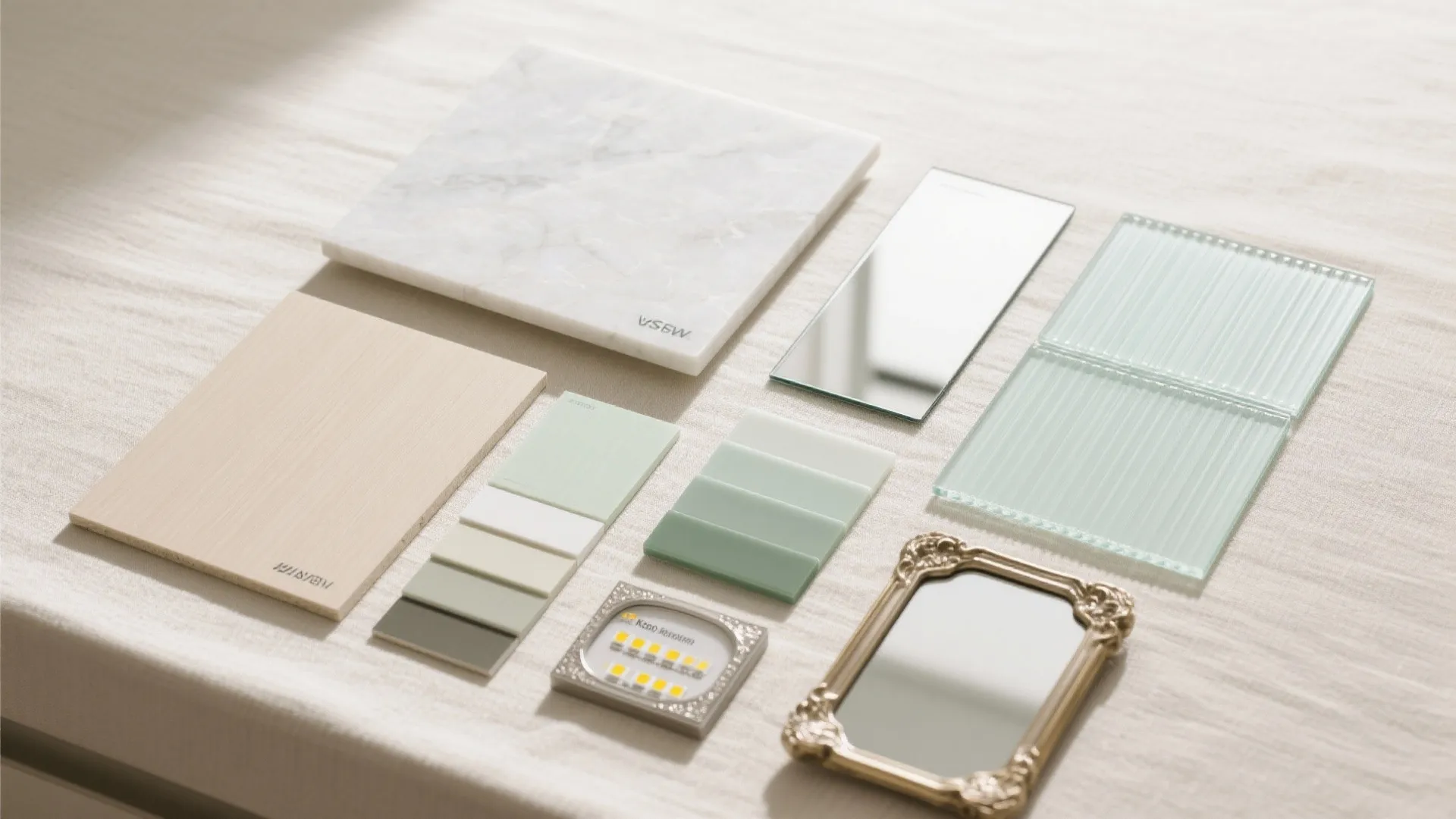 Light Strategy: Glass Backsplash, Mirrors, and a Pale Palette