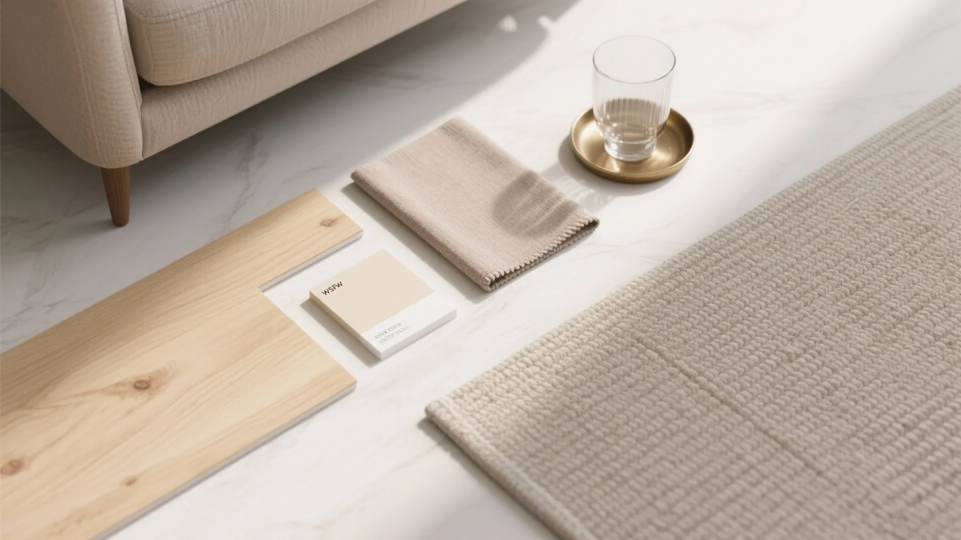 Glass and Light Wood Palette