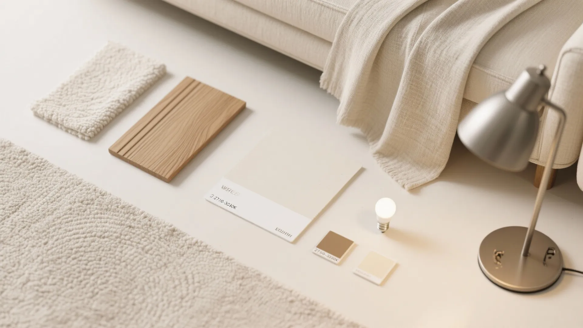 Light palette with layered texture and dimmable lighting