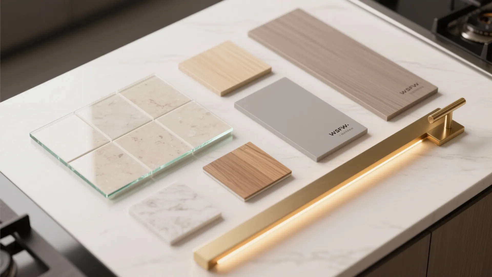 Light-boosting glass backsplash