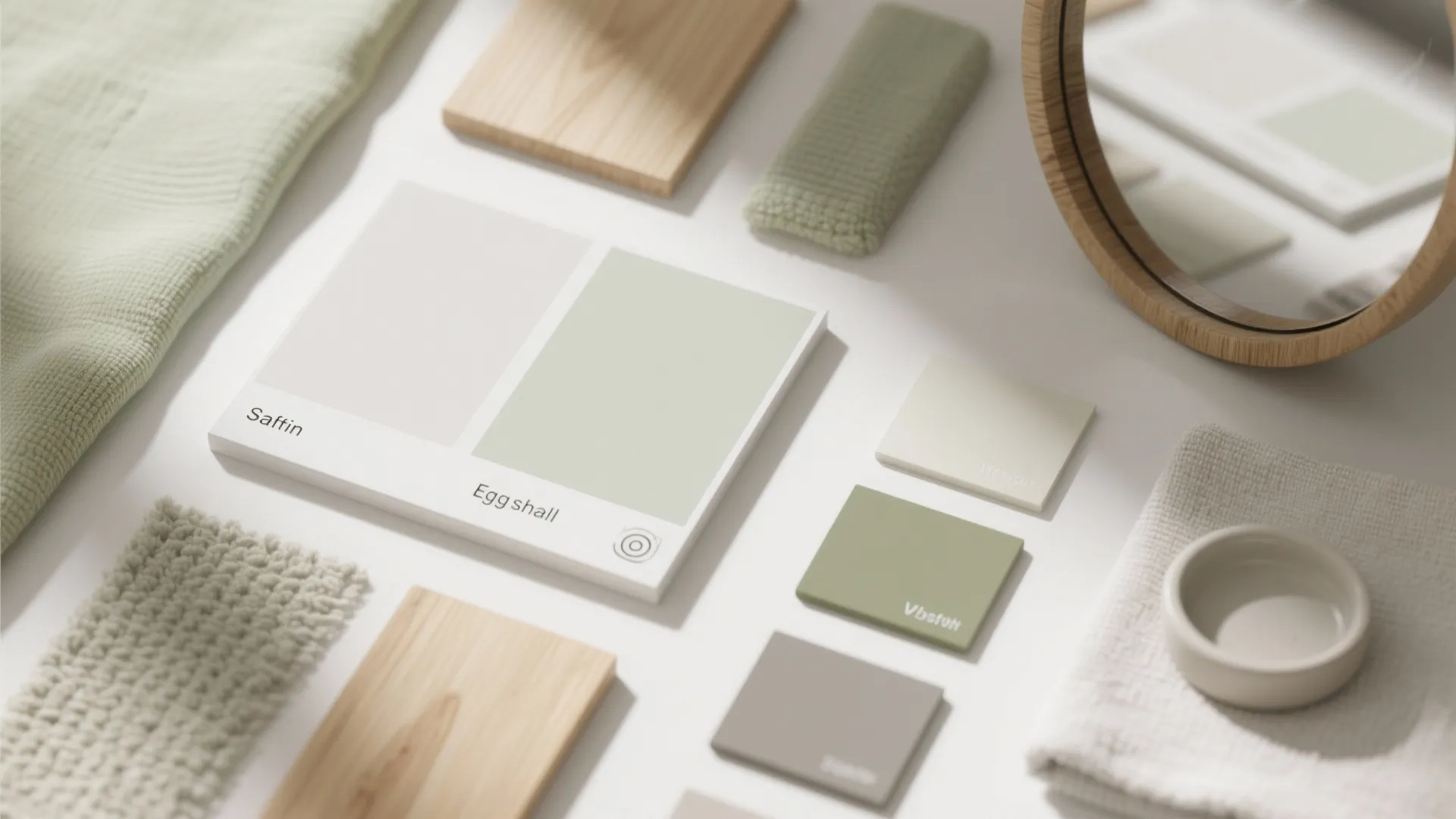 Light-reflective palettes and mirror play